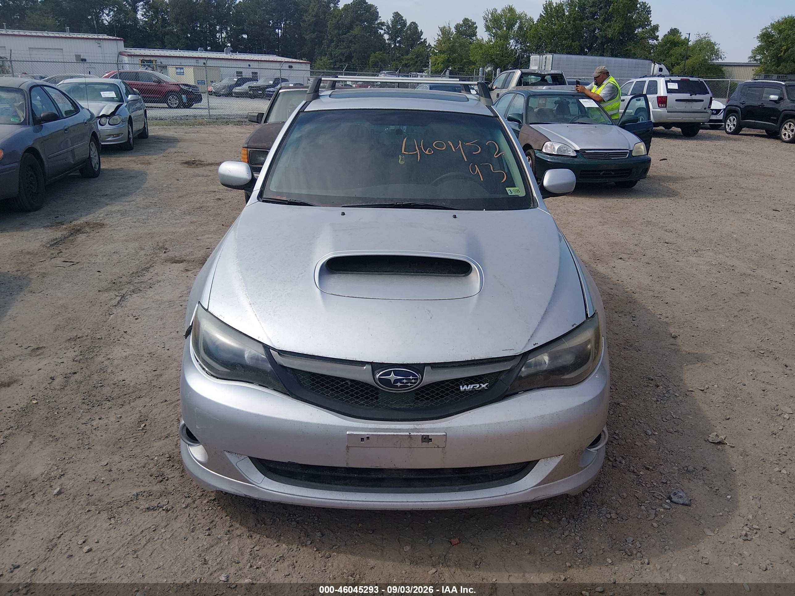 2009 Subaru Impreza Wrx Silver vin: JF1GH76629G822420