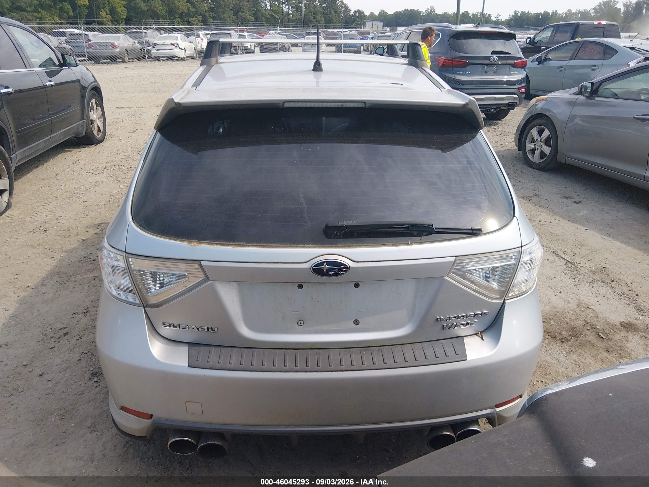 2009 Subaru Impreza Wrx Silver vin: JF1GH76629G822420
