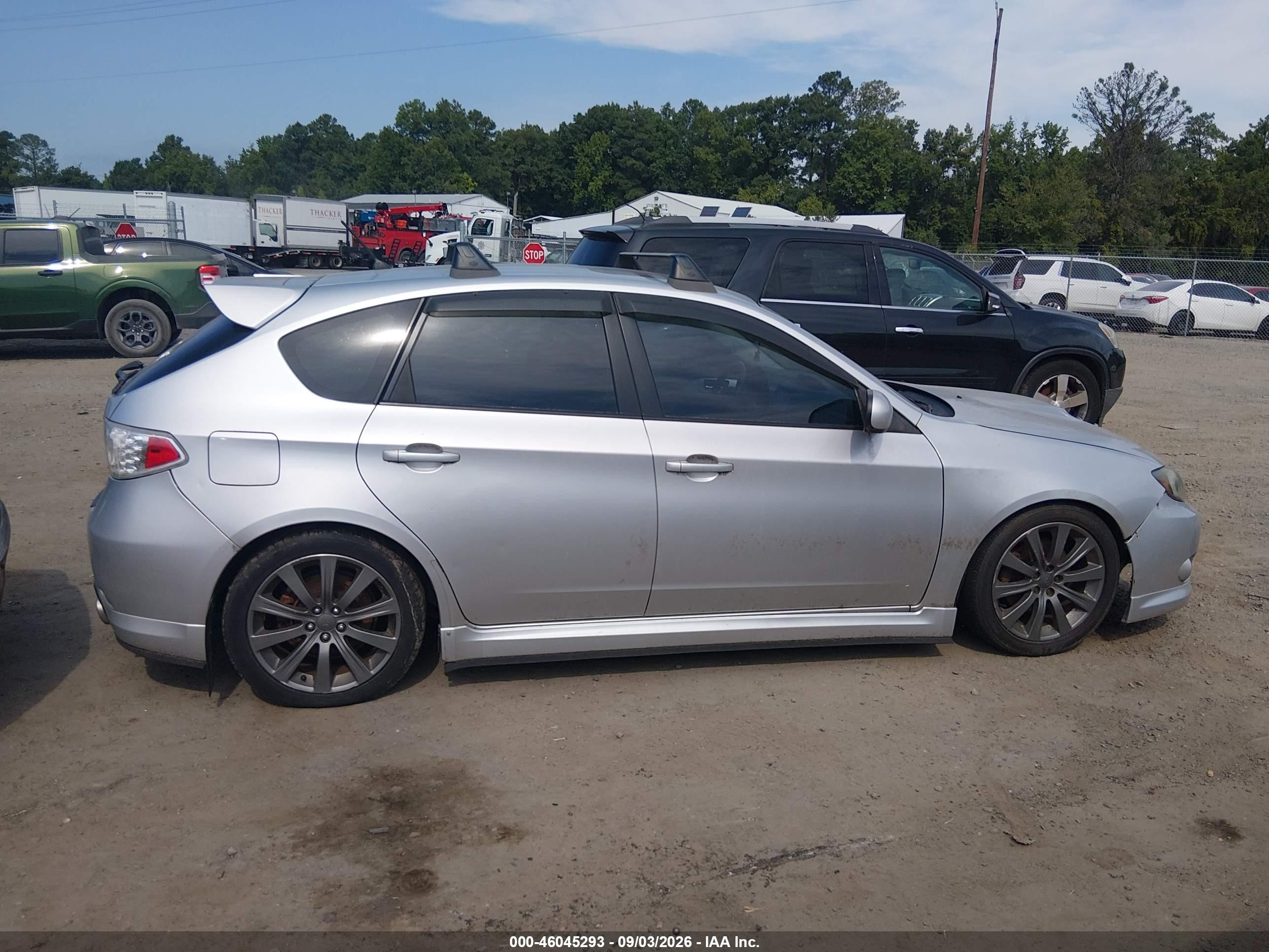 2009 Subaru Impreza Wrx Silver vin: JF1GH76629G822420