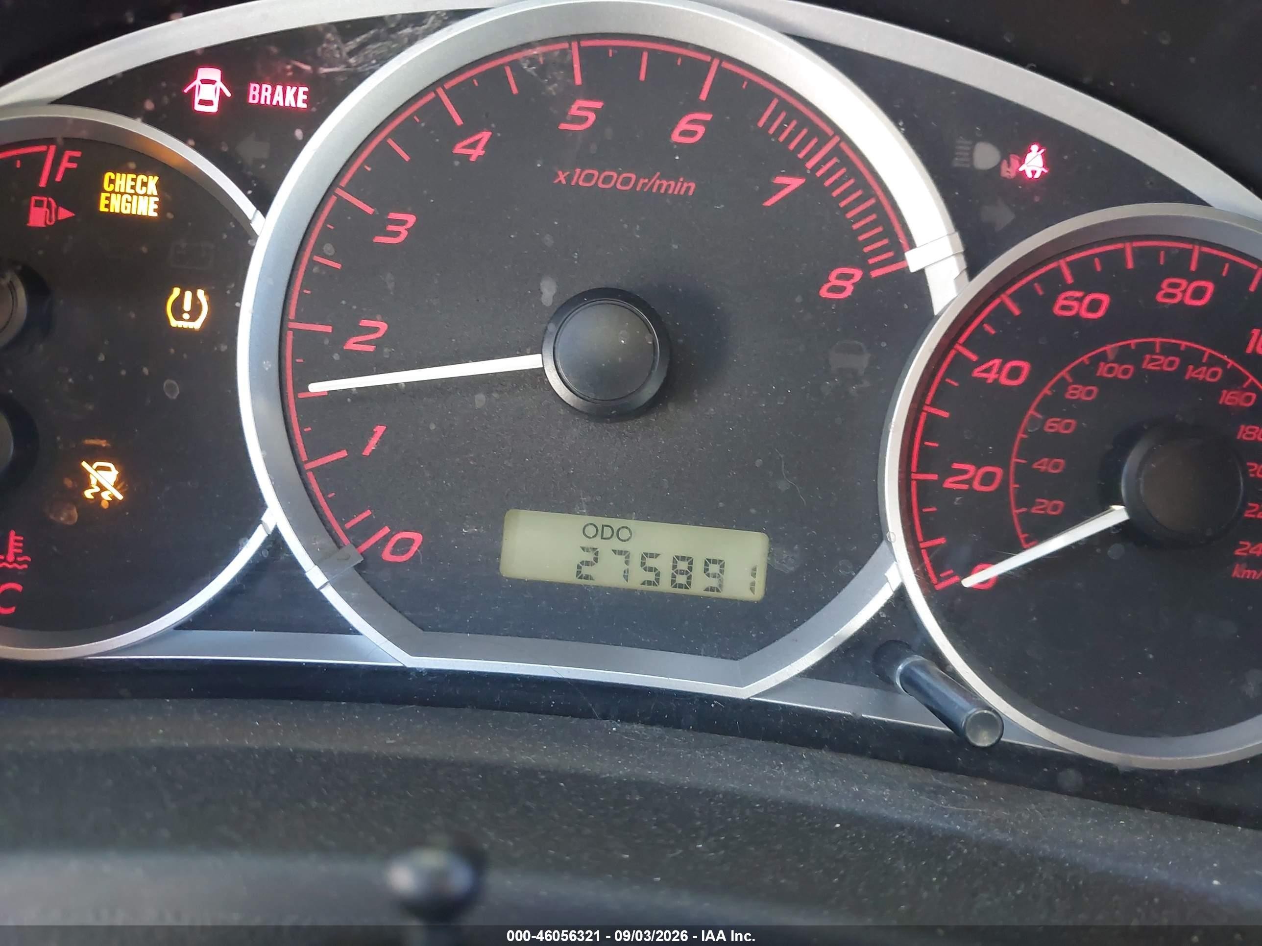 2009 Subaru Impreza Wrx Черный vin: JF1GH76639G805917