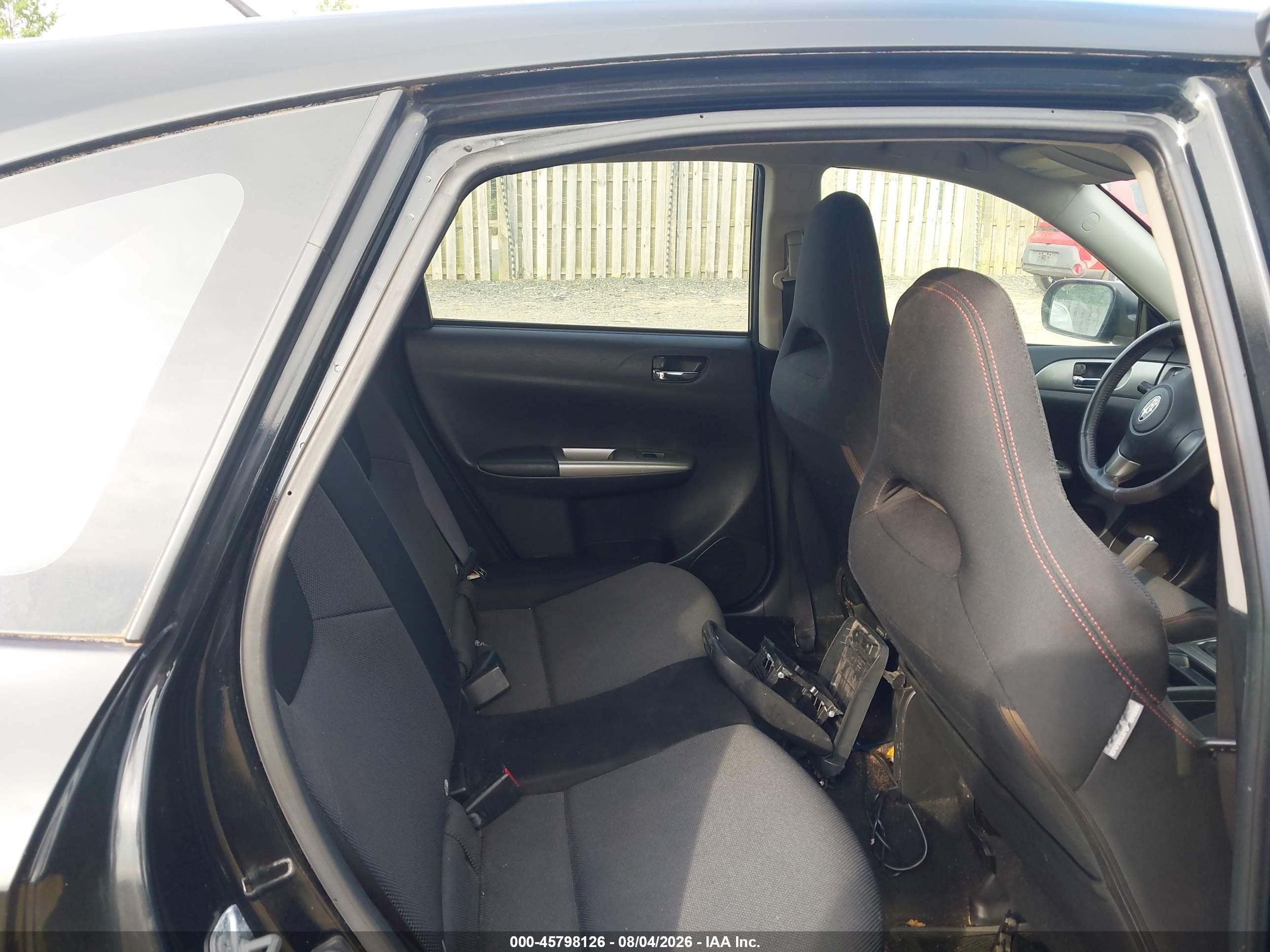 2009 Subaru Impreza Wrx Black vin: JF1GH76649G800659