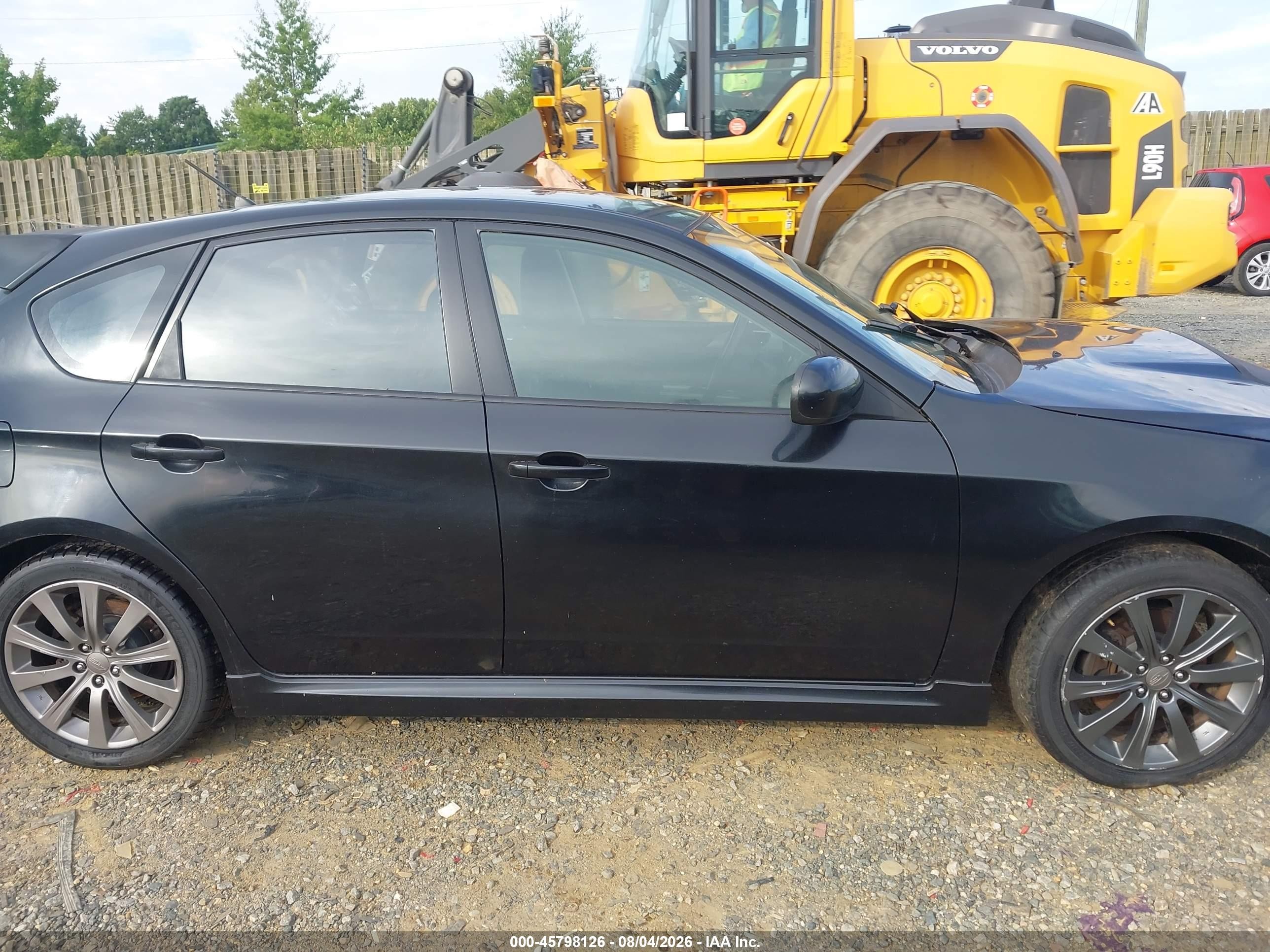 2009 Subaru Impreza Wrx Black vin: JF1GH76649G800659