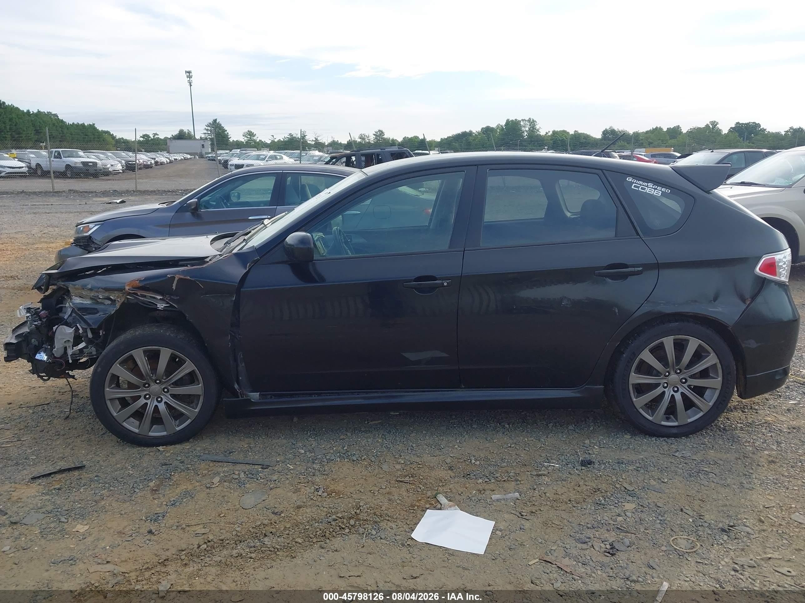 2009 Subaru Impreza Wrx Black vin: JF1GH76649G800659