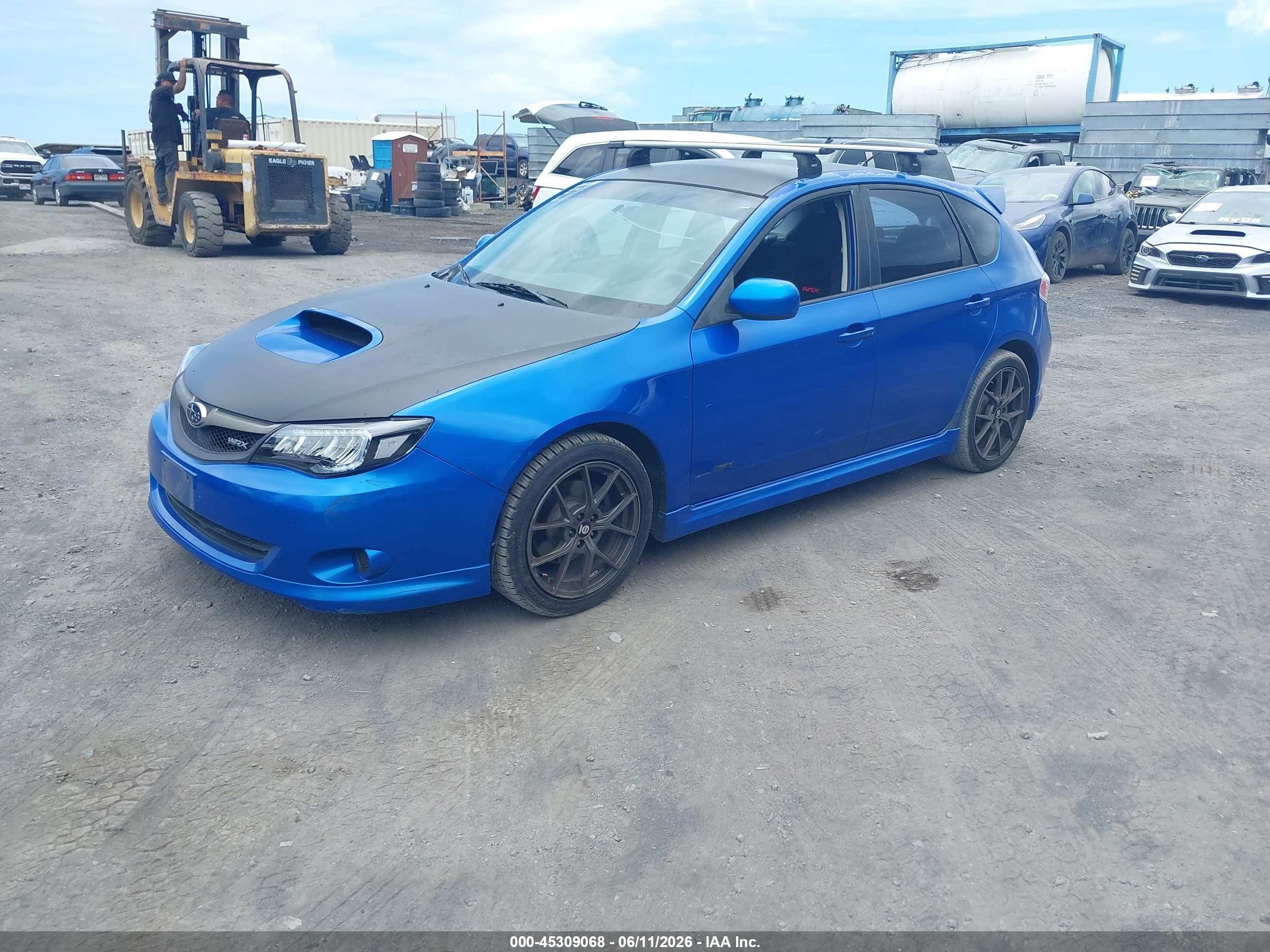 2009 Subaru Impreza Wrx Blue vin: JF1GH76659G808673