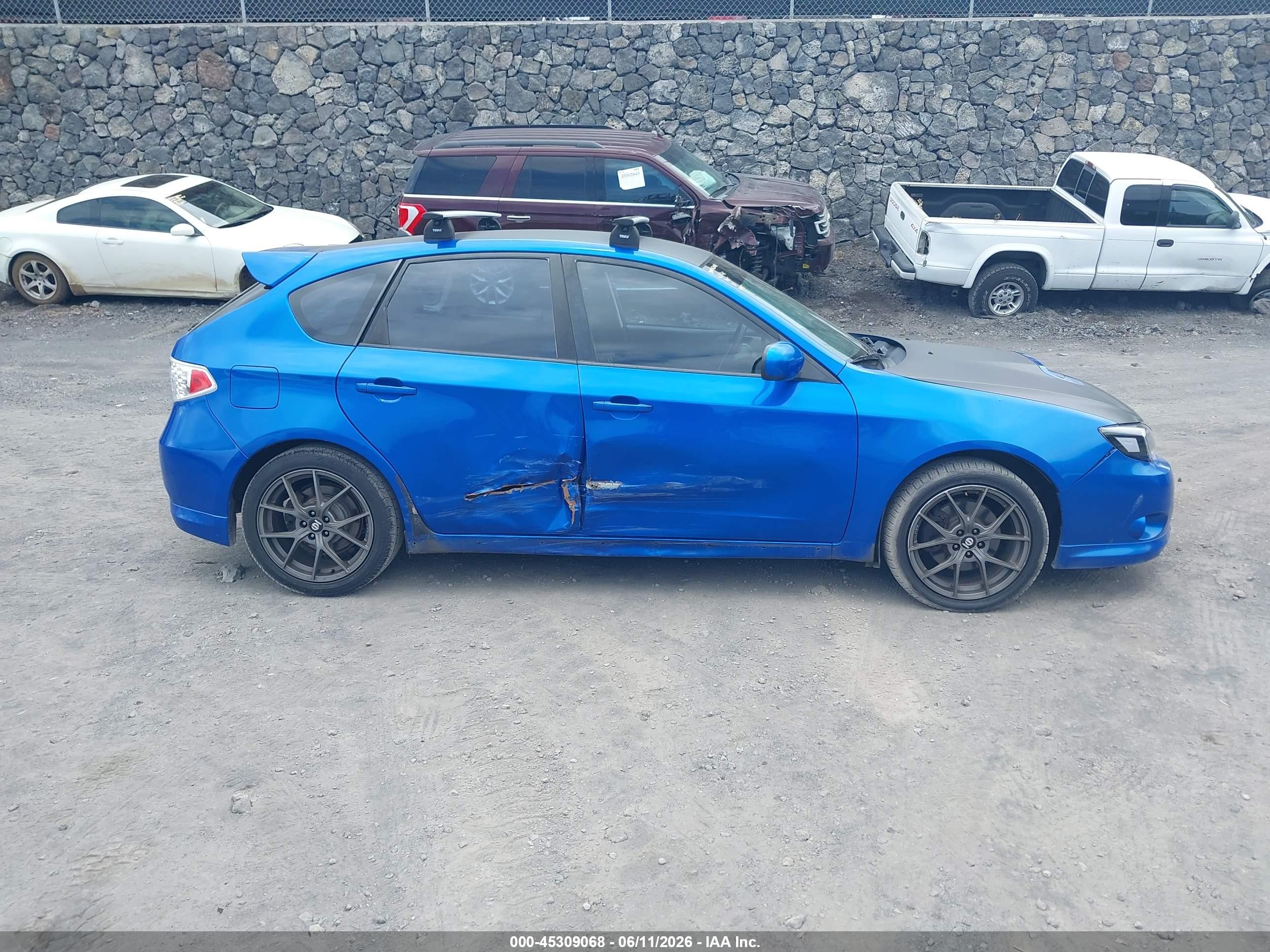 2009 Subaru Impreza Wrx Blue vin: JF1GH76659G808673