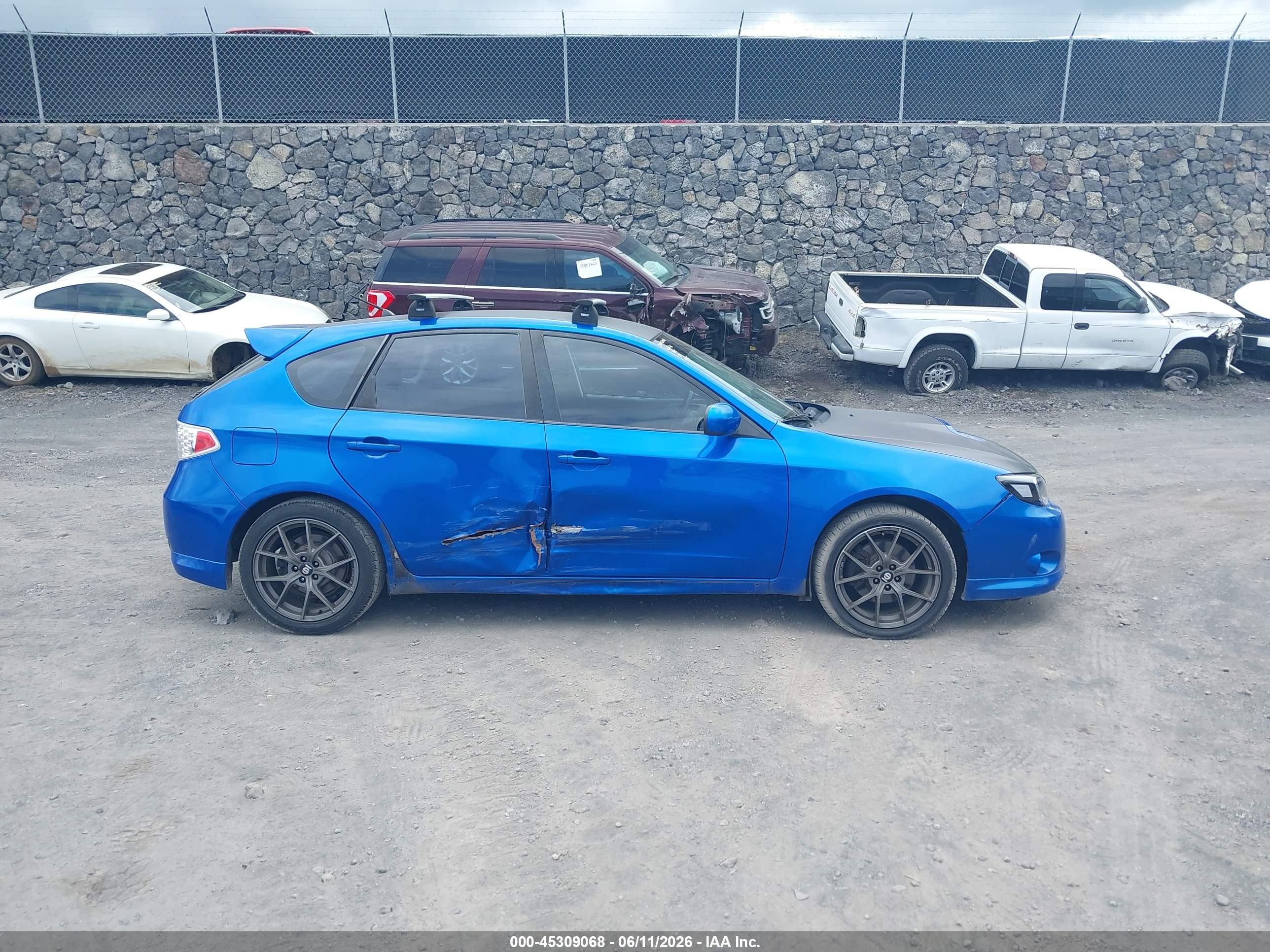 2009 Subaru Impreza Wrx Blue vin: JF1GH76659G808673