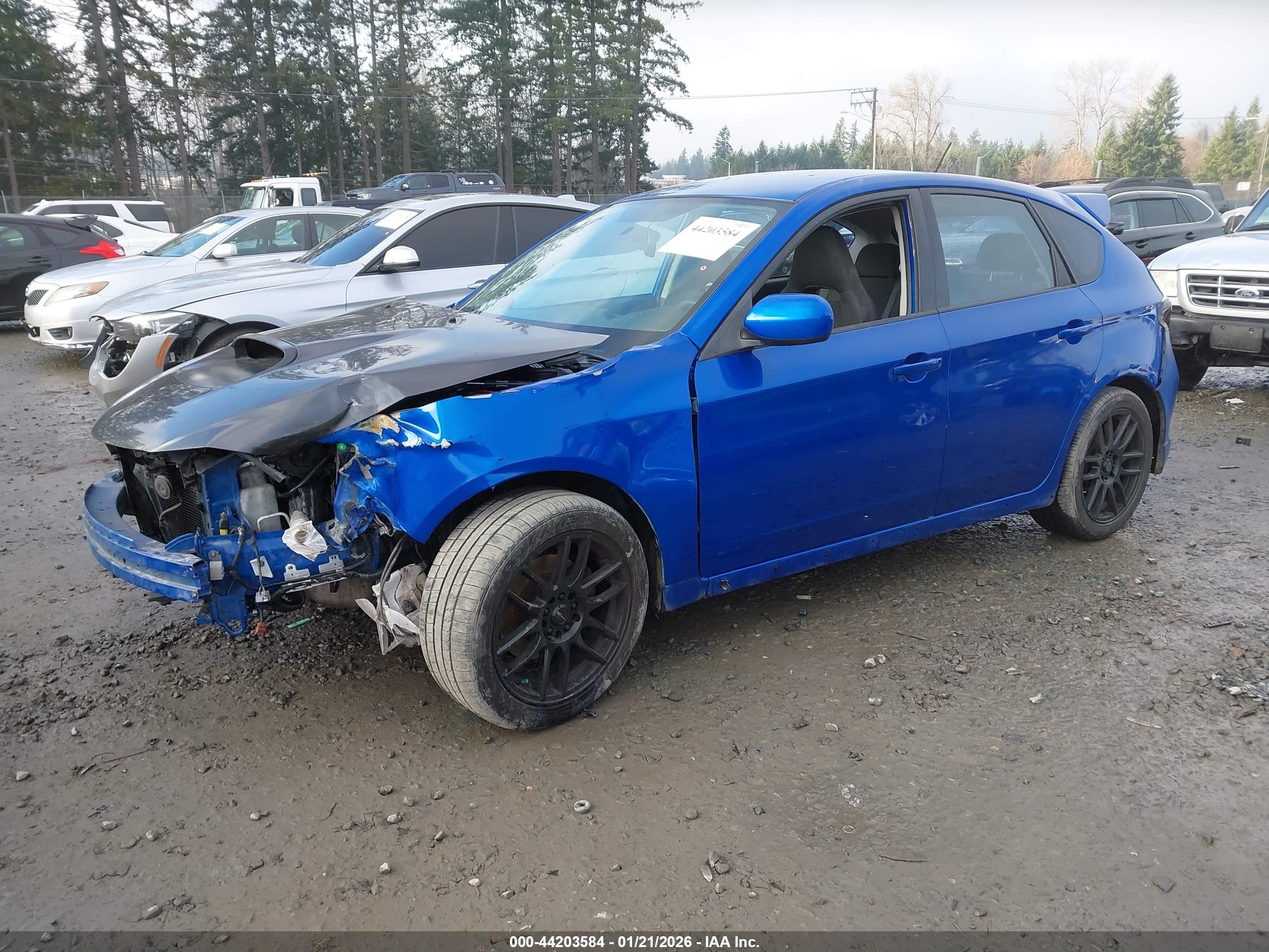 2010 Subaru Impreza Wrx Blue vin: JF1GH7G66AG812802