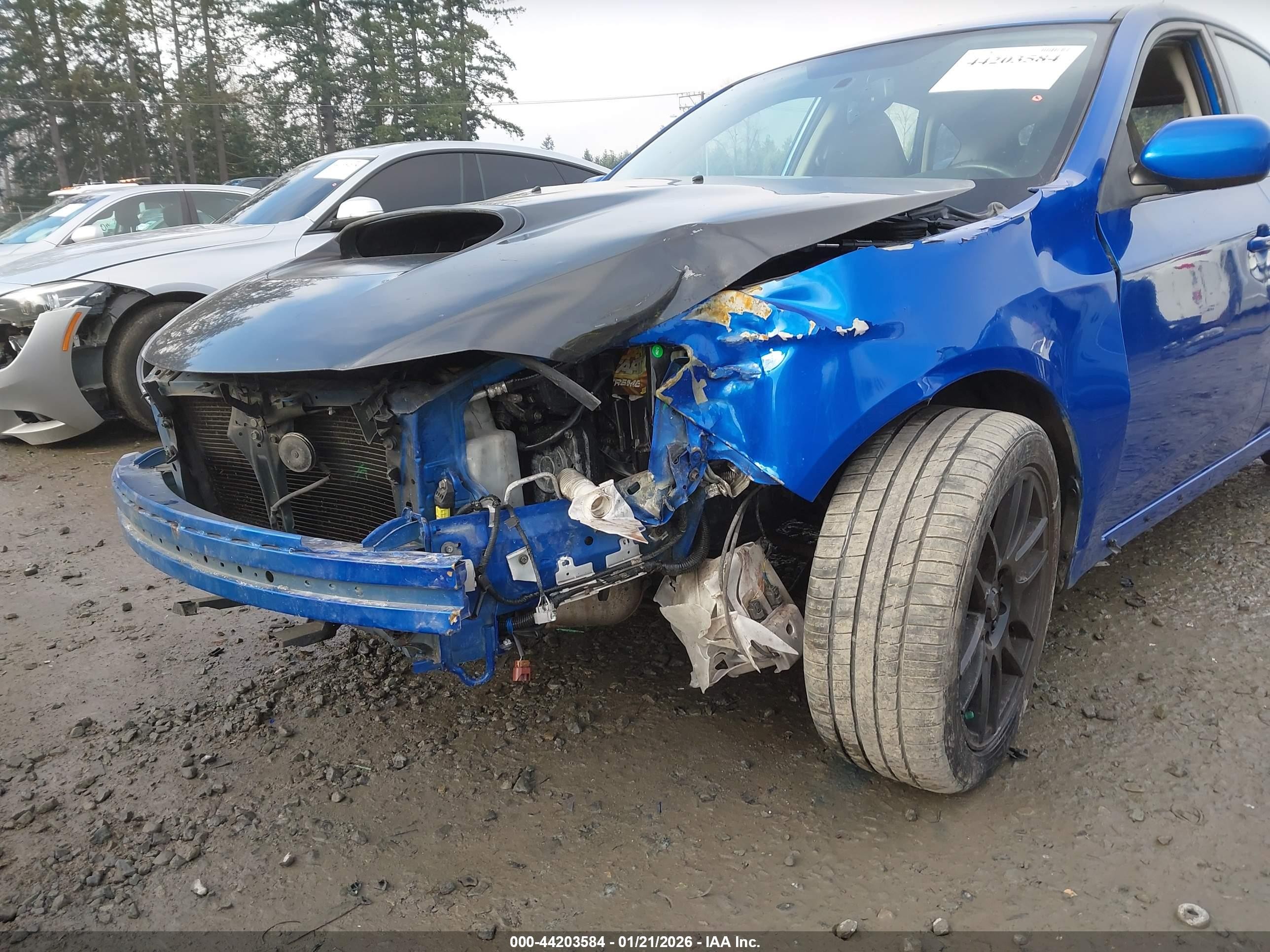 2010 Subaru Impreza Wrx Blue vin: JF1GH7G66AG812802