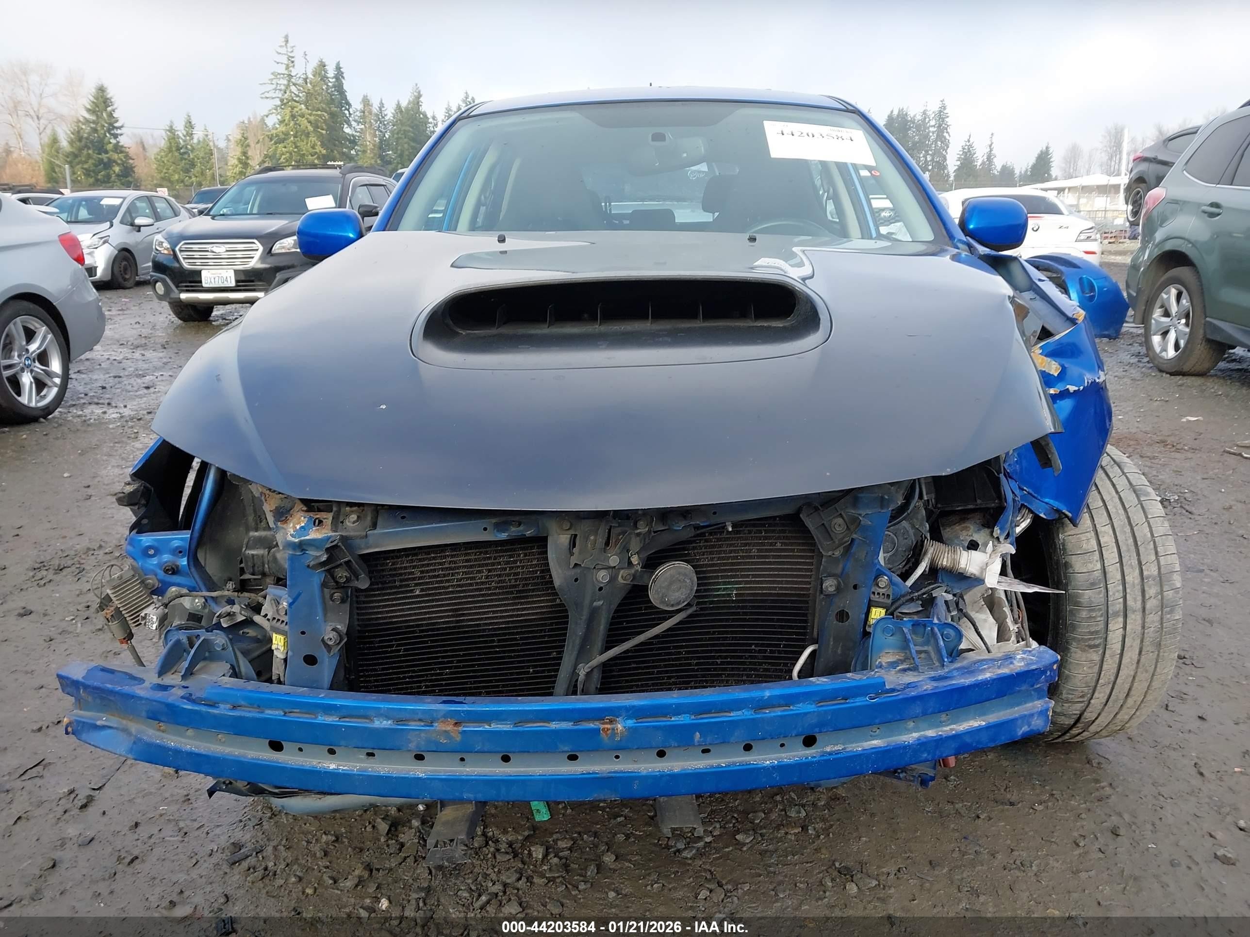 2010 Subaru Impreza Wrx Blue vin: JF1GH7G66AG812802