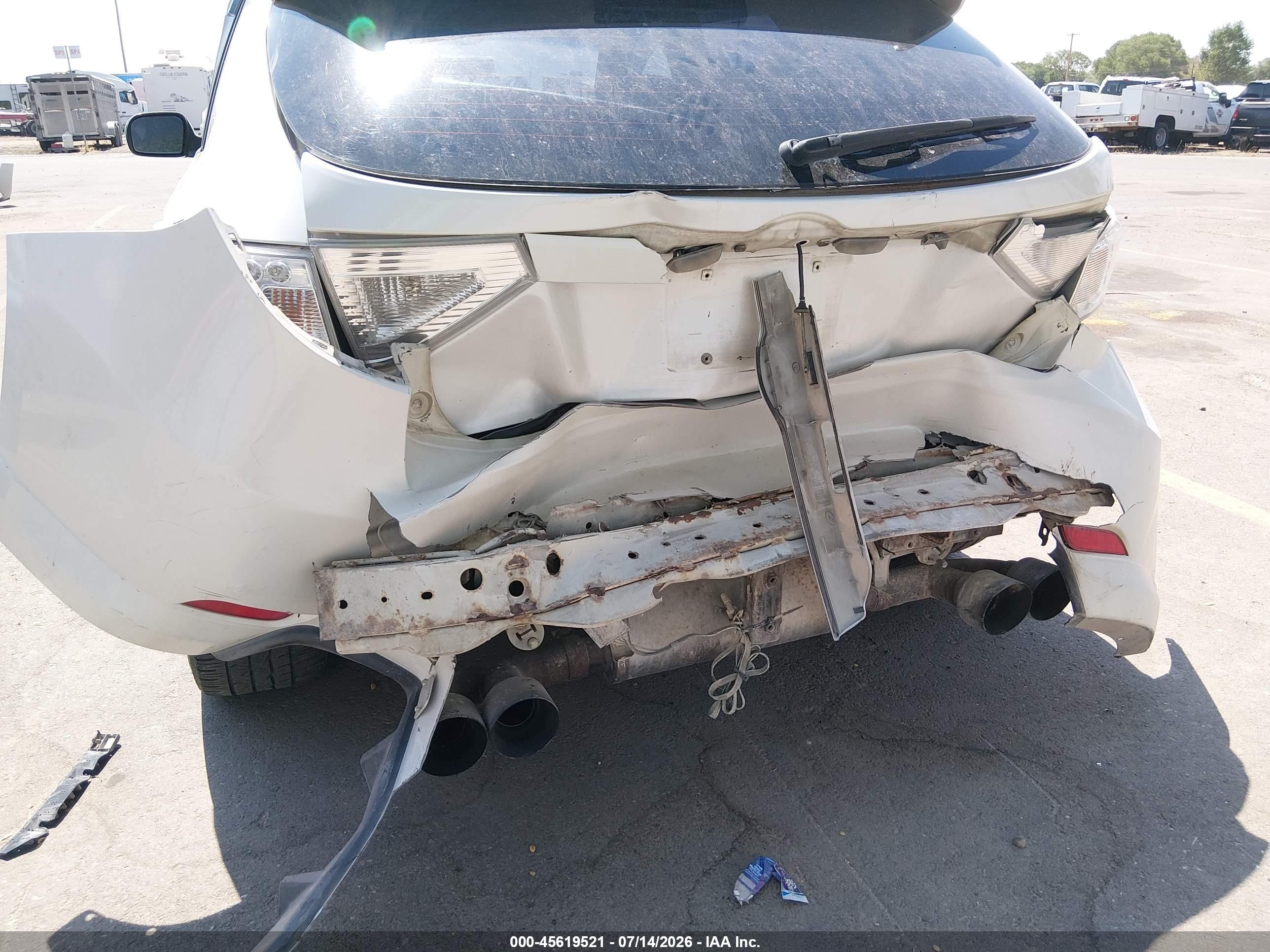 2010 Subaru Impreza Wrx White vin: JF1GH7G6XAG807828