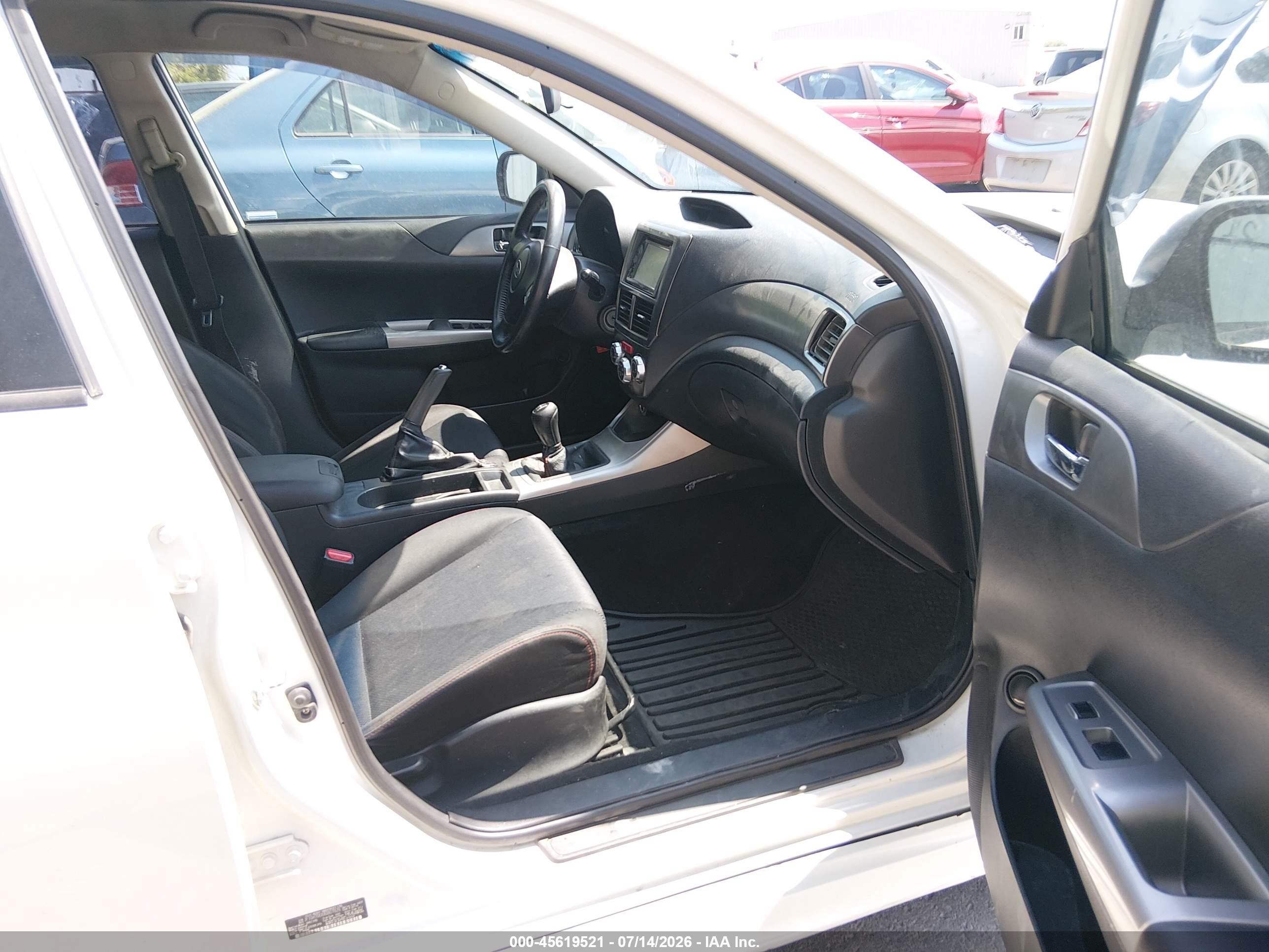 2010 Subaru Impreza Wrx White vin: JF1GH7G6XAG807828