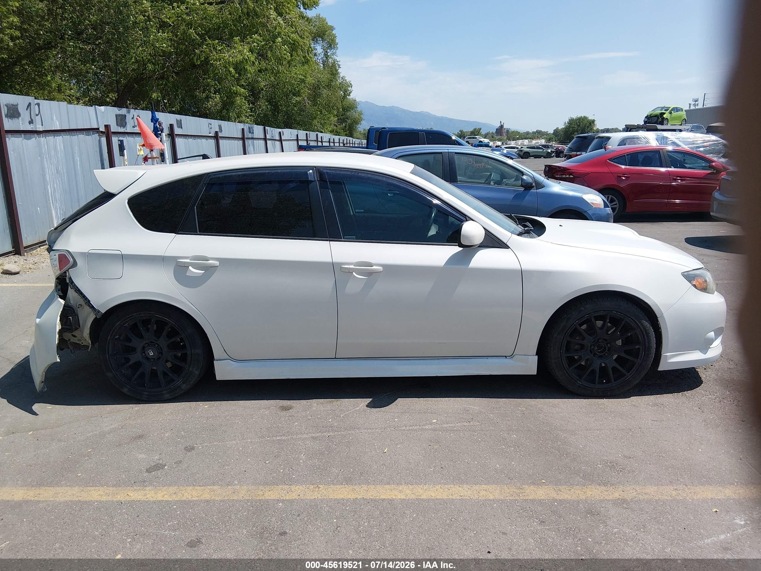 2010 Subaru Impreza Wrx White vin: JF1GH7G6XAG807828
