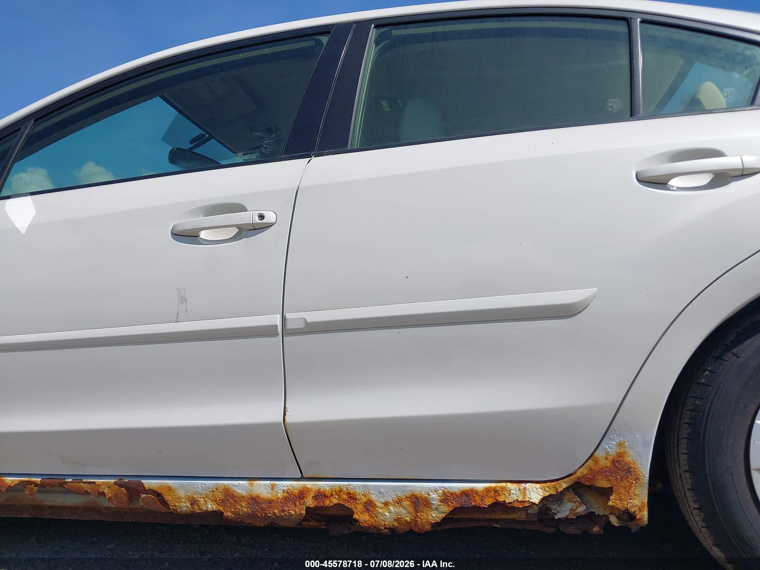 2012 Subaru Impreza 2.0i White vin: JF1GJAA60CH030860