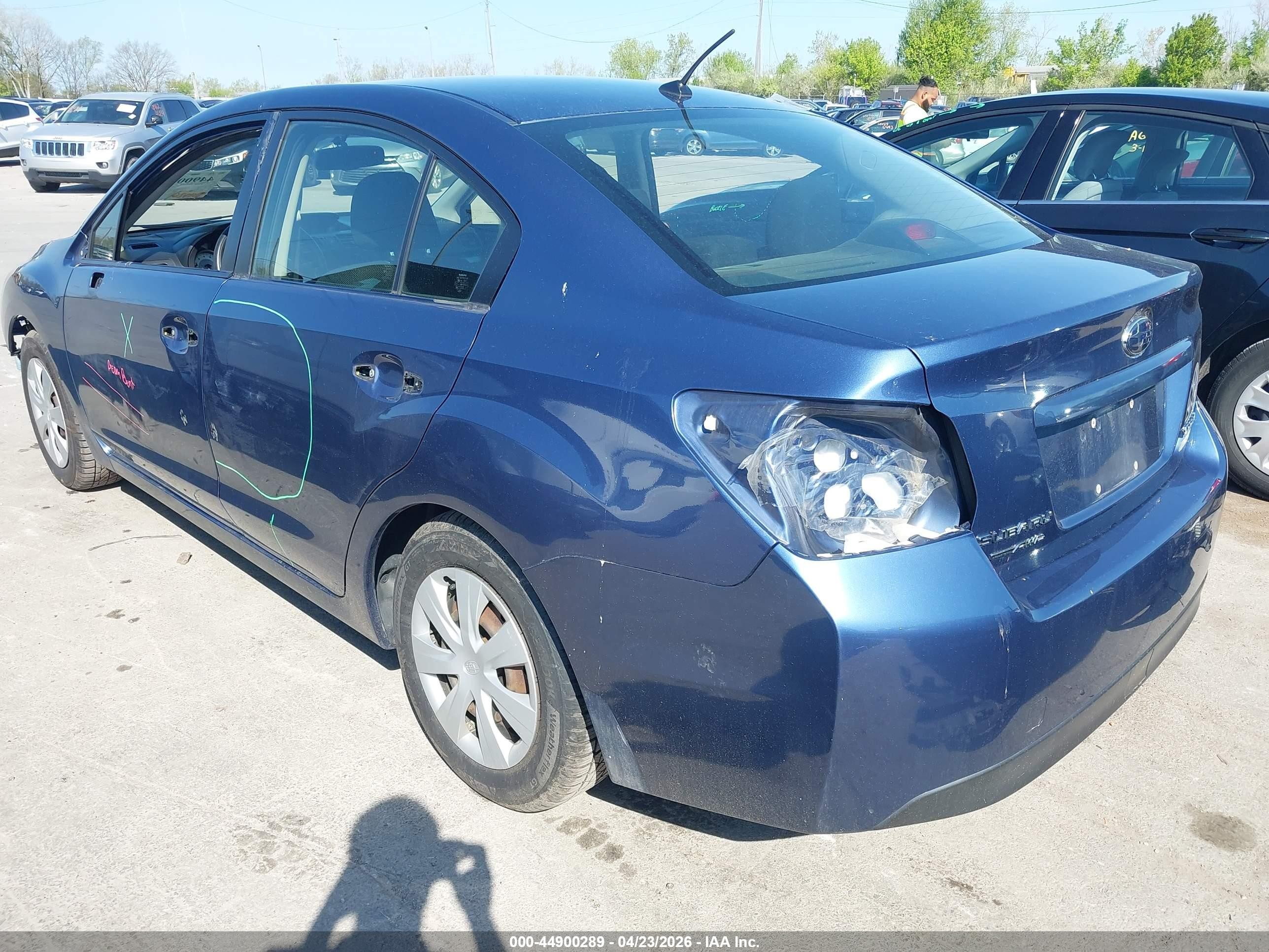 2013 Subaru Impreza 2.0i Blue vin: JF1GJAA60DH008214