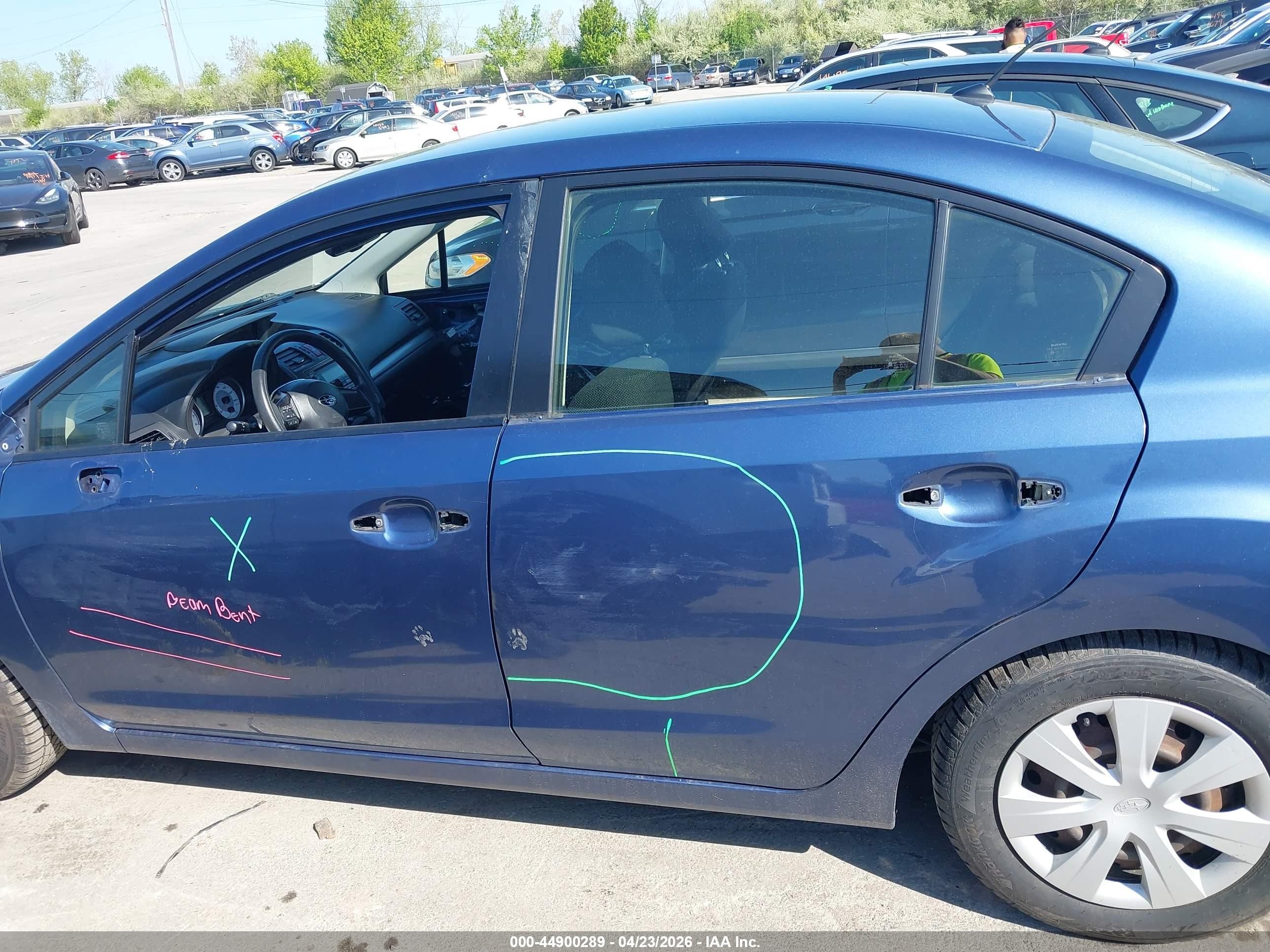 2013 Subaru Impreza 2.0i Blue vin: JF1GJAA60DH008214