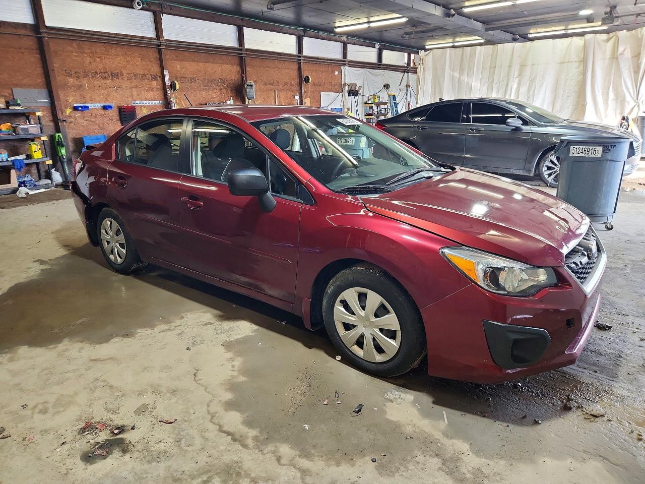 2013 Subaru Impreza Red vin: JF1GJAA60DH026955