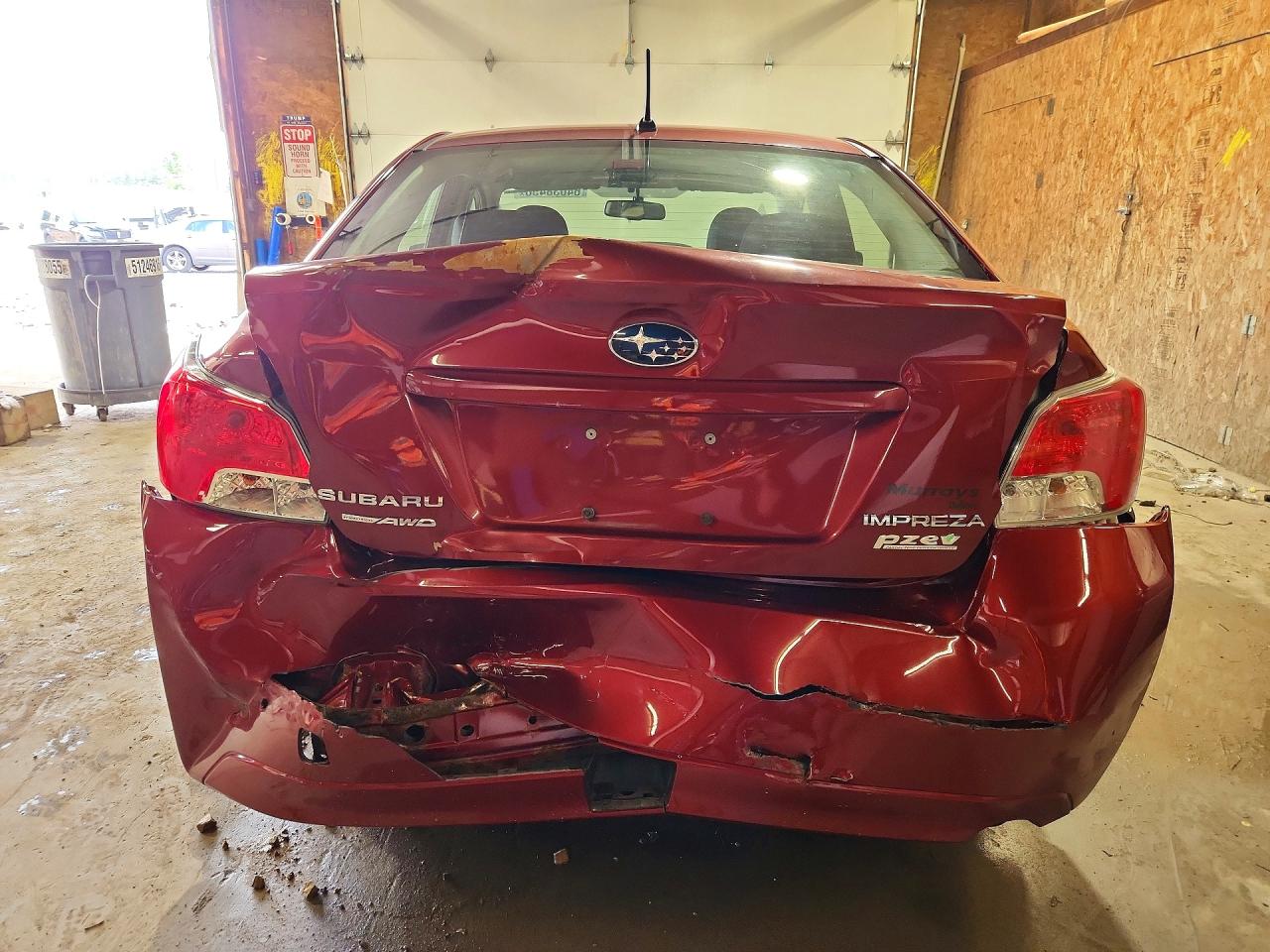 2013 Subaru Impreza Red vin: JF1GJAA60DH026955