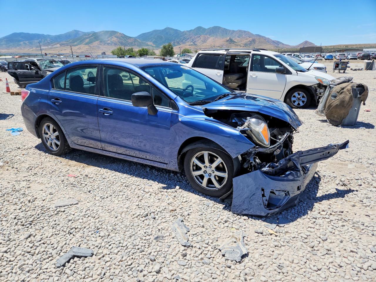 2013 Subaru Impreza Blue vin: JF1GJAA60DH028995
