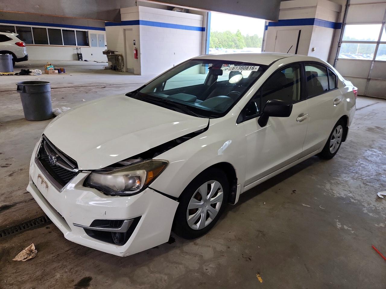 2015 Subaru Impreza White vin: JF1GJAA60FH009589