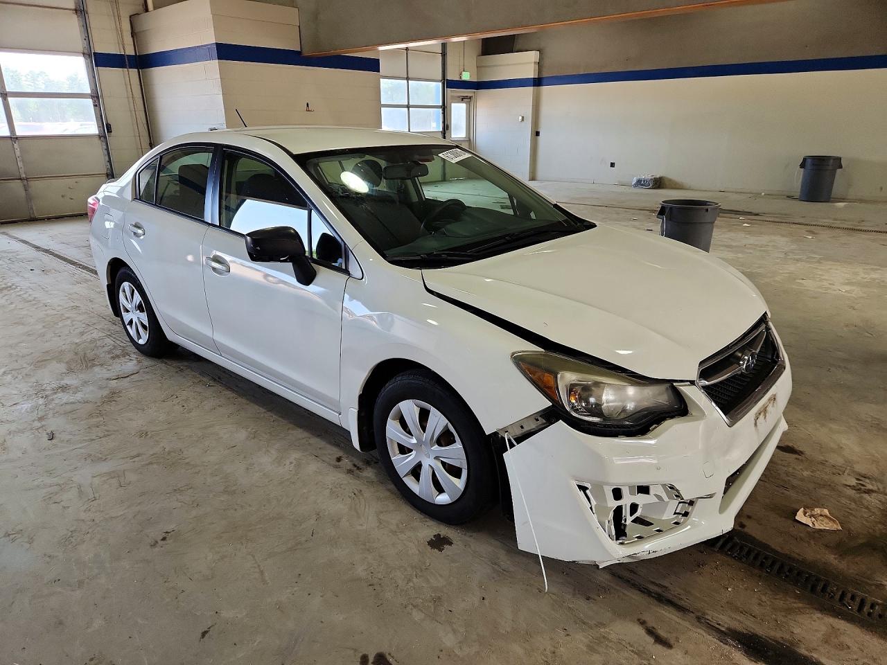 2015 Subaru Impreza White vin: JF1GJAA60FH009589