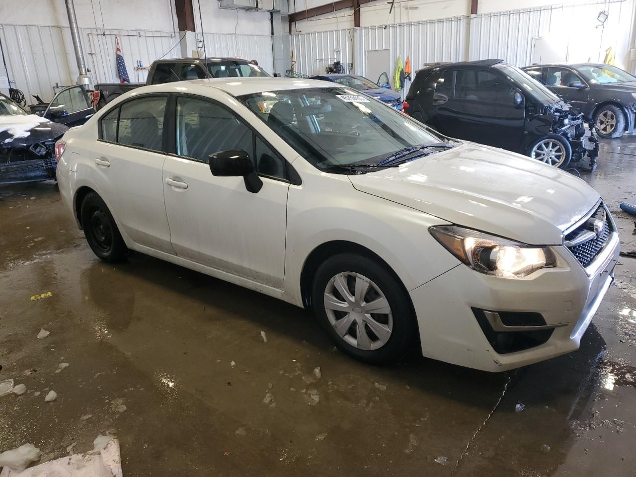 2015 Subaru Impreza White vin: JF1GJAA60FH009592
