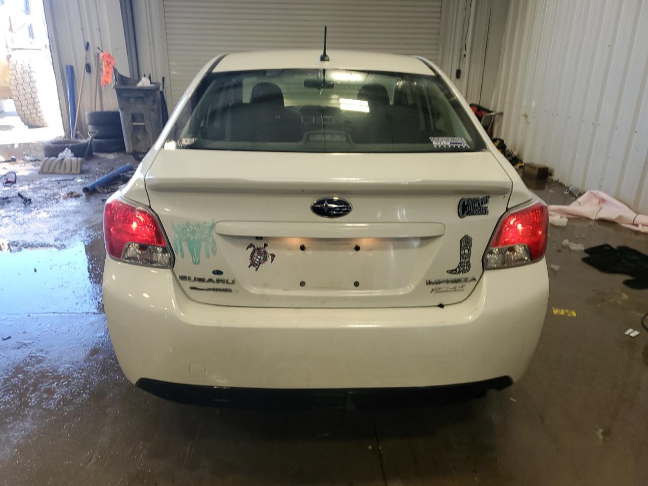 2015 Subaru Impreza White vin: JF1GJAA60FH009592