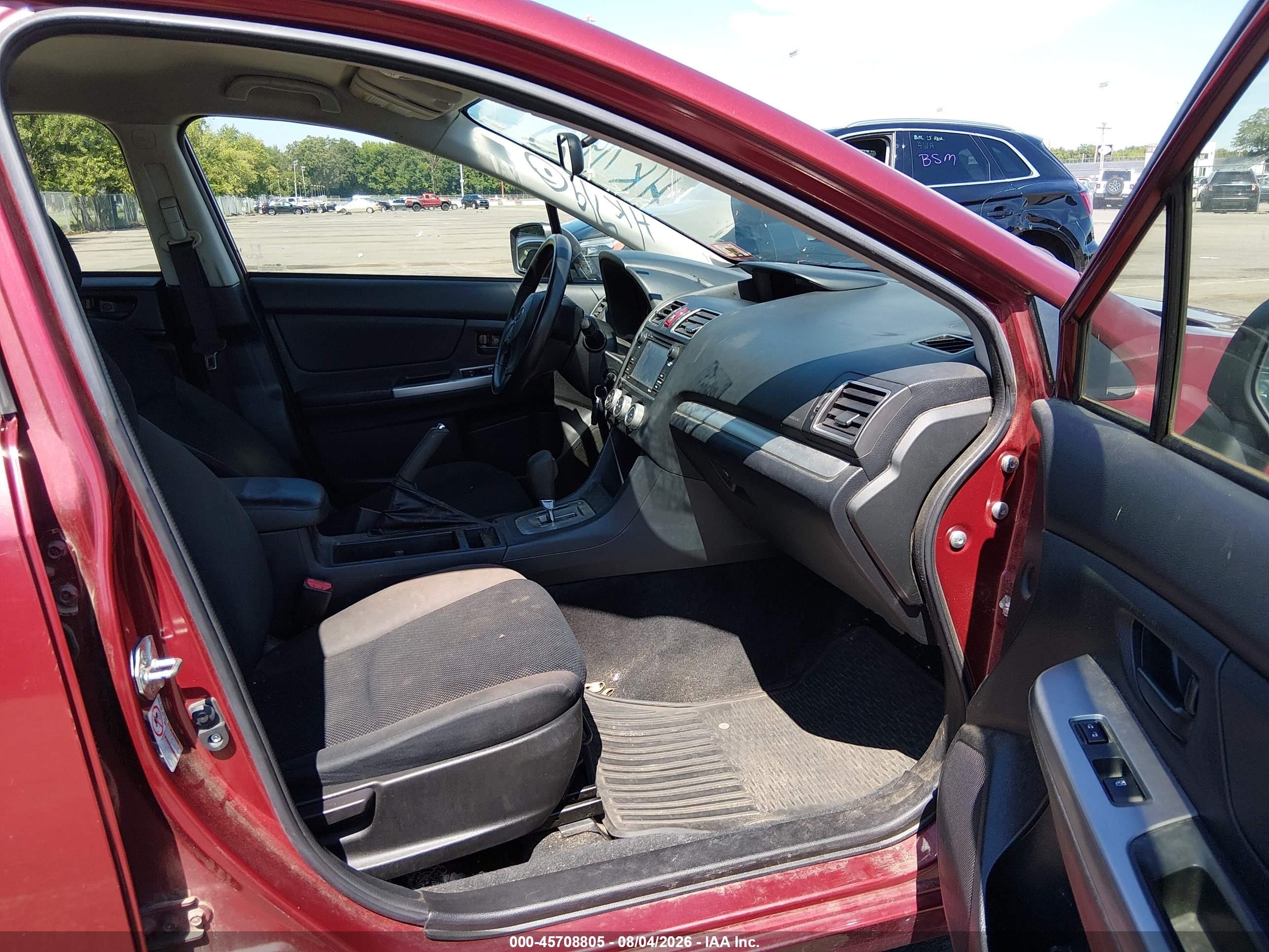 2015 Subaru Impreza 2.0i Красный vin: JF1GJAA60FH017546