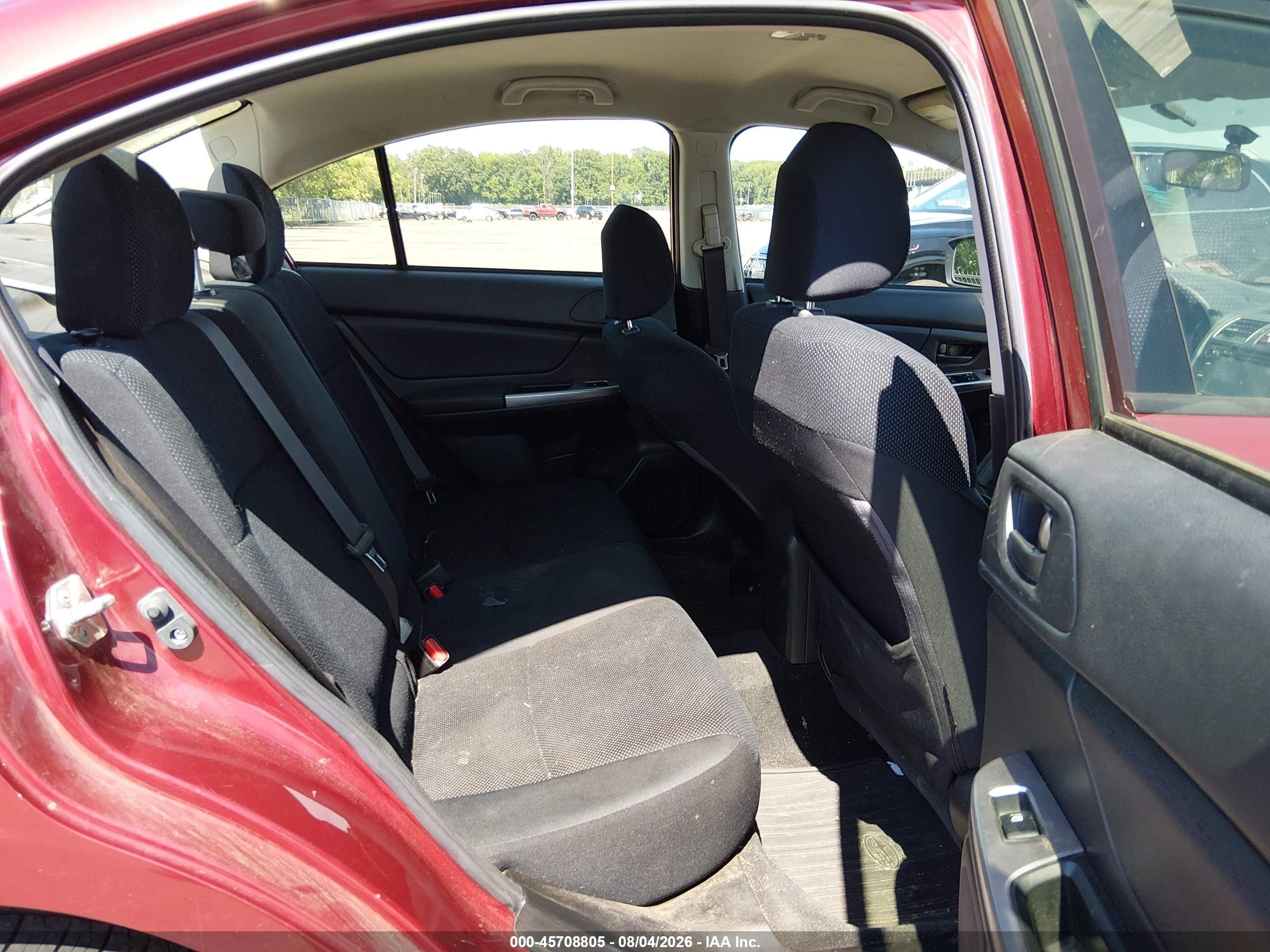 2015 Subaru Impreza 2.0i Красный vin: JF1GJAA60FH017546