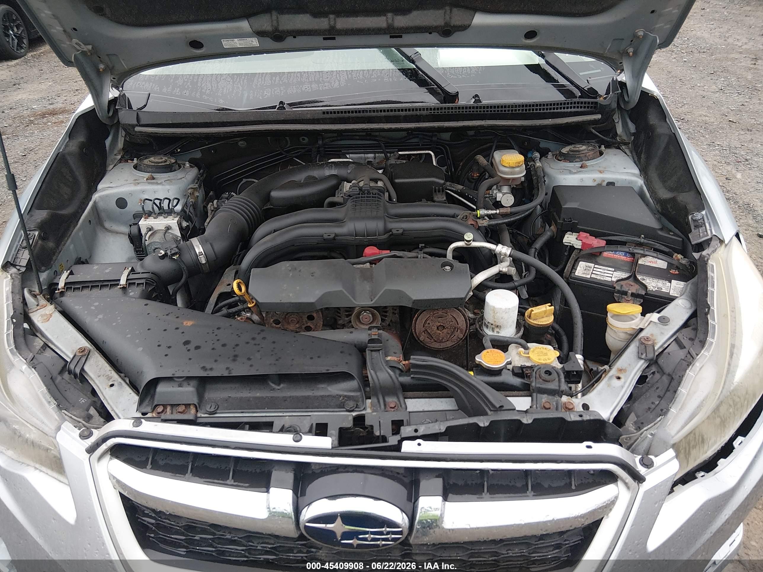2013 Subaru Impreza 2.0i Silver vin: JF1GJAA61DH017021