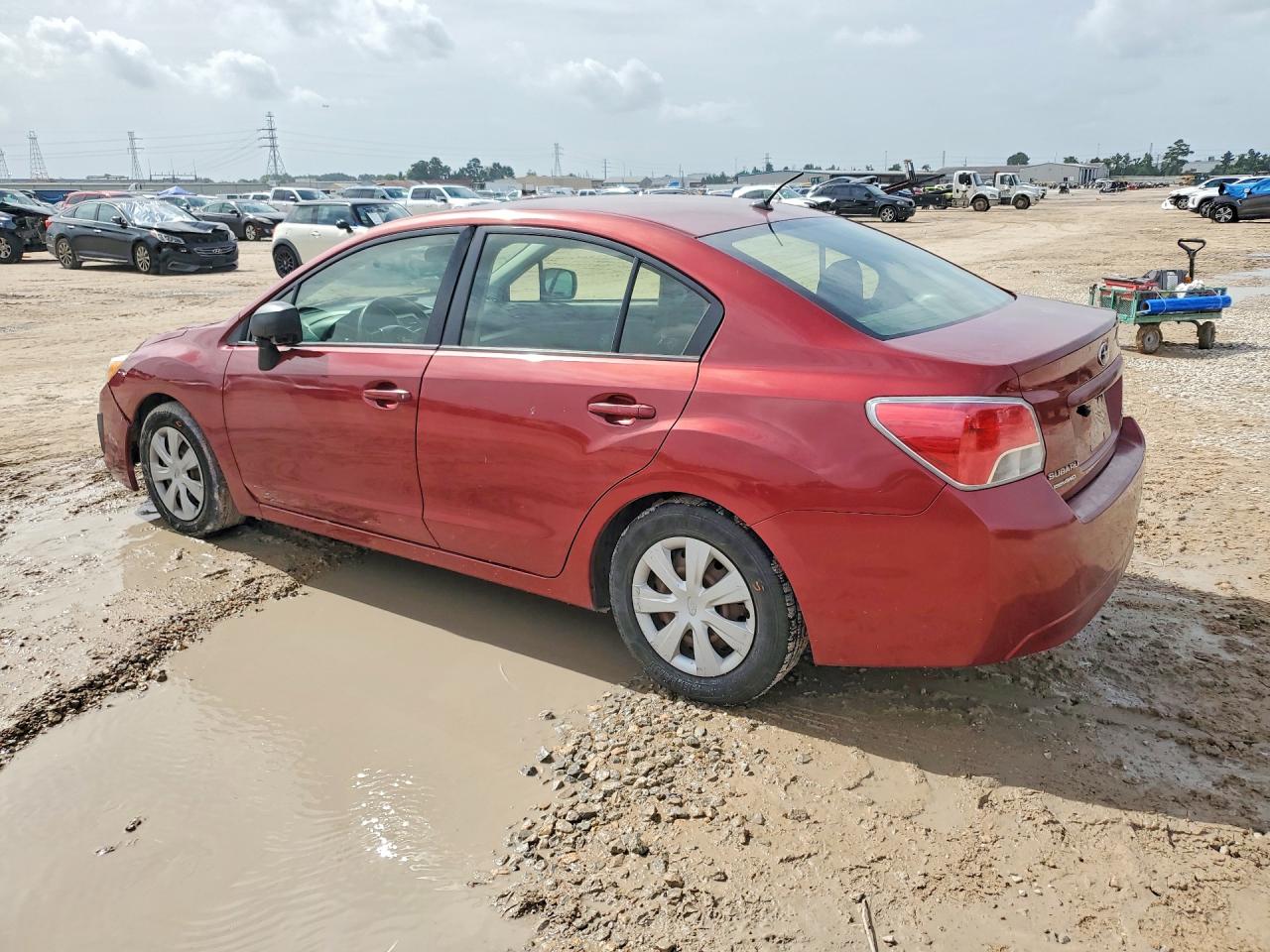 2013 Subaru Impreza Red vin: JF1GJAA61DH019111