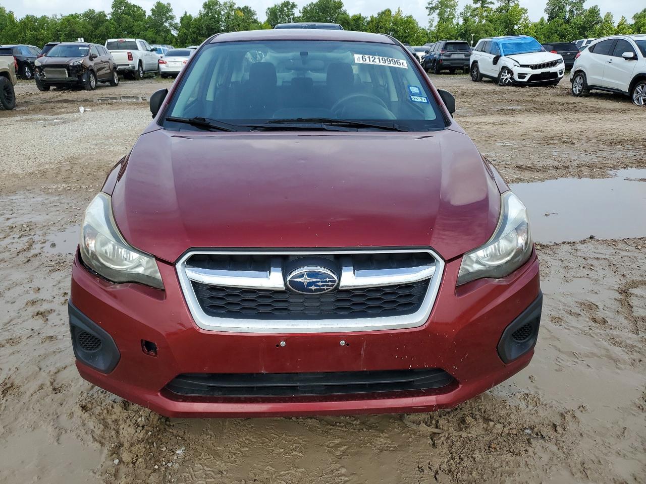 2013 Subaru Impreza Red vin: JF1GJAA61DH019111