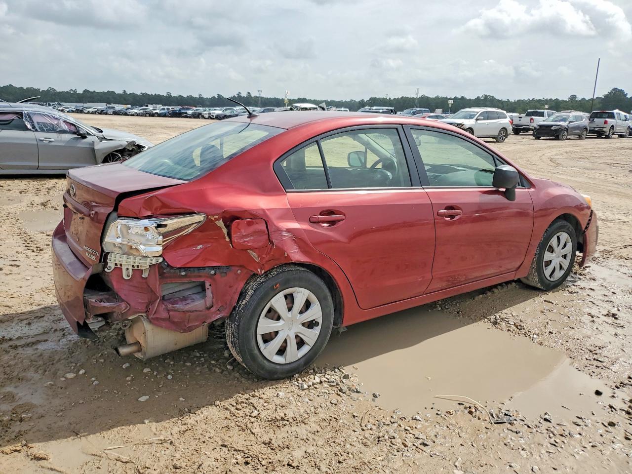 2013 Subaru Impreza Red vin: JF1GJAA61DH019111