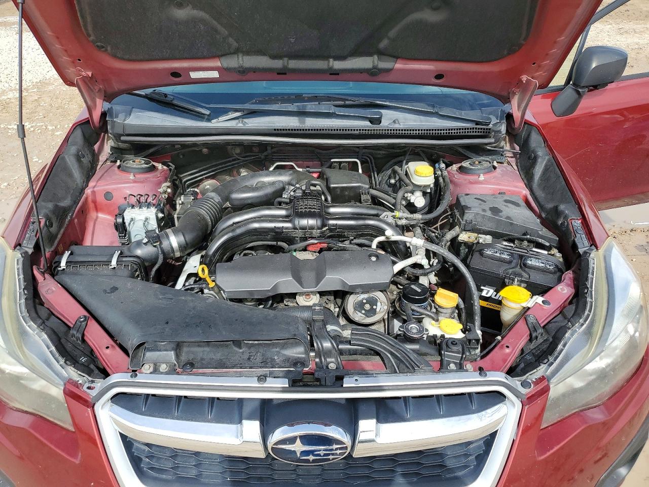 2013 Subaru Impreza Red vin: JF1GJAA61DH019111