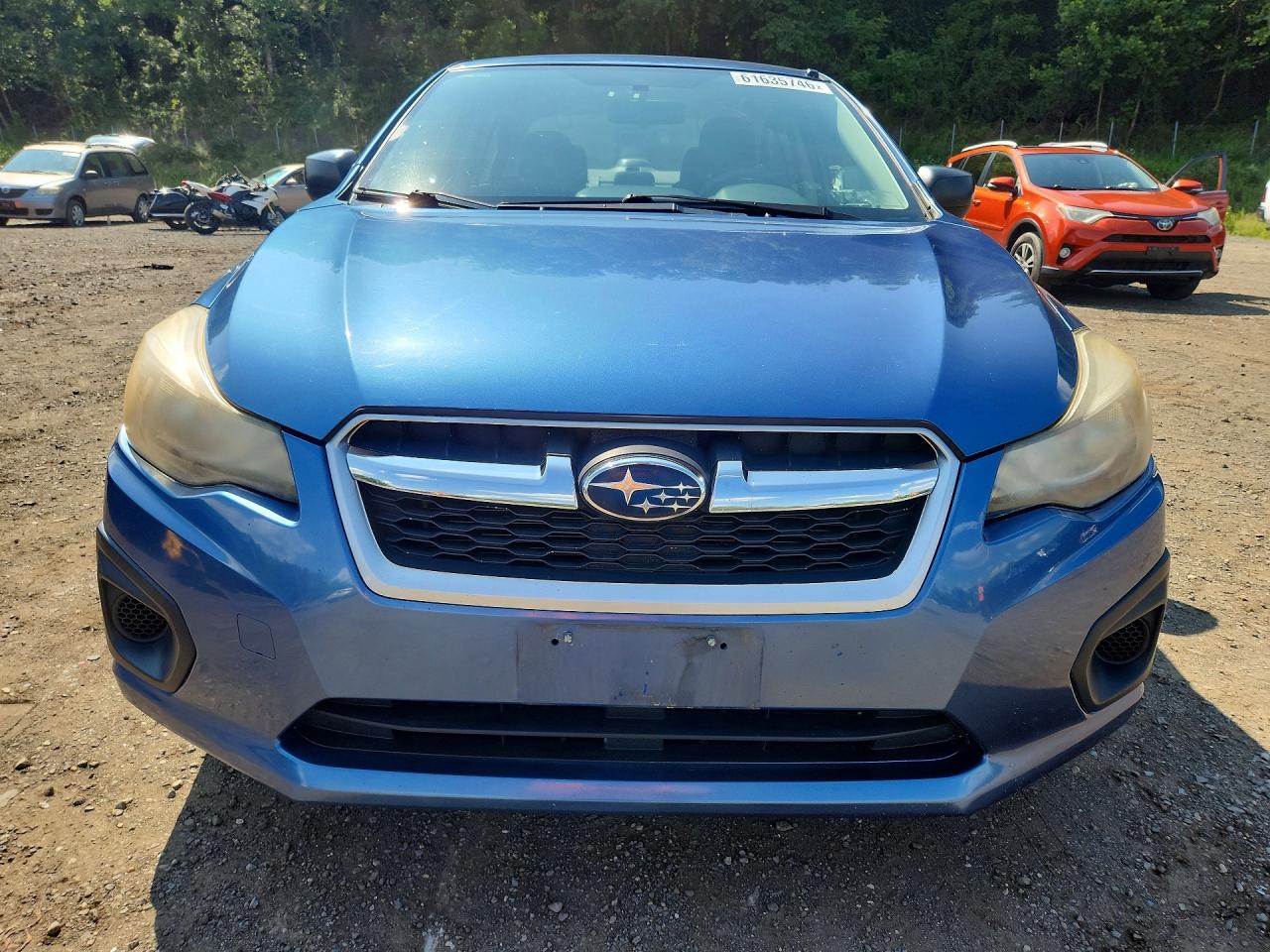 2014 Subaru Impreza Синий vin: JF1GJAA61EH013004