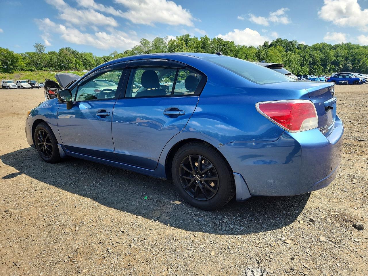 2014 Subaru Impreza Синий vin: JF1GJAA61EH013004