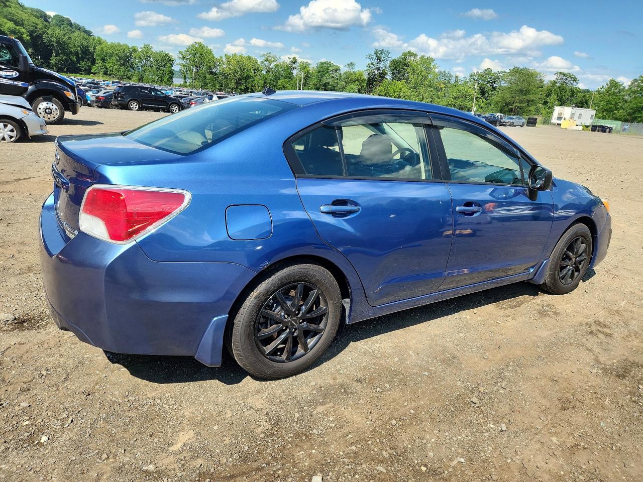 2014 Subaru Impreza Синий vin: JF1GJAA61EH013004