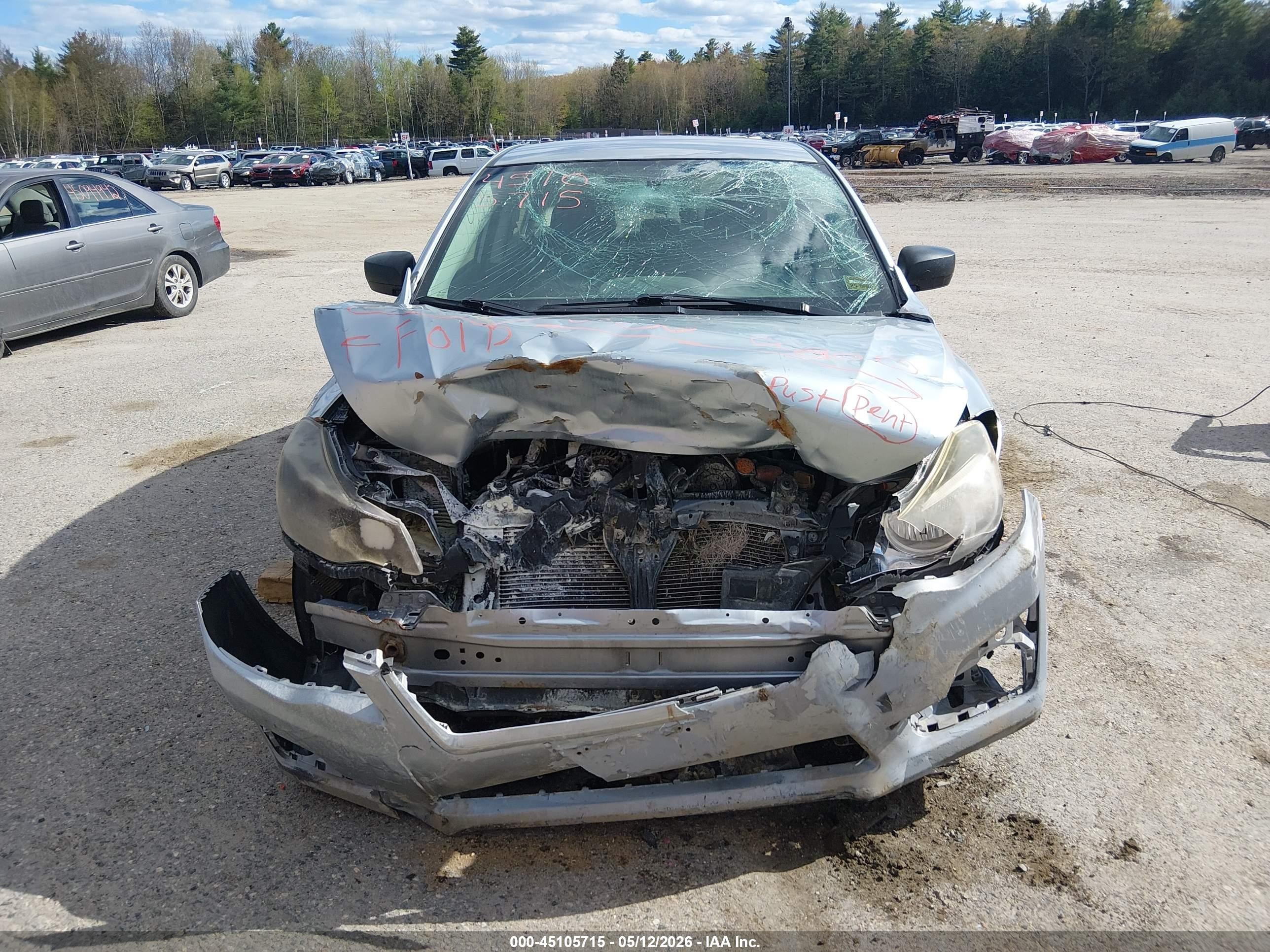 2015 Subaru Impreza 2.0i Silver vin: JF1GJAA61FH005809