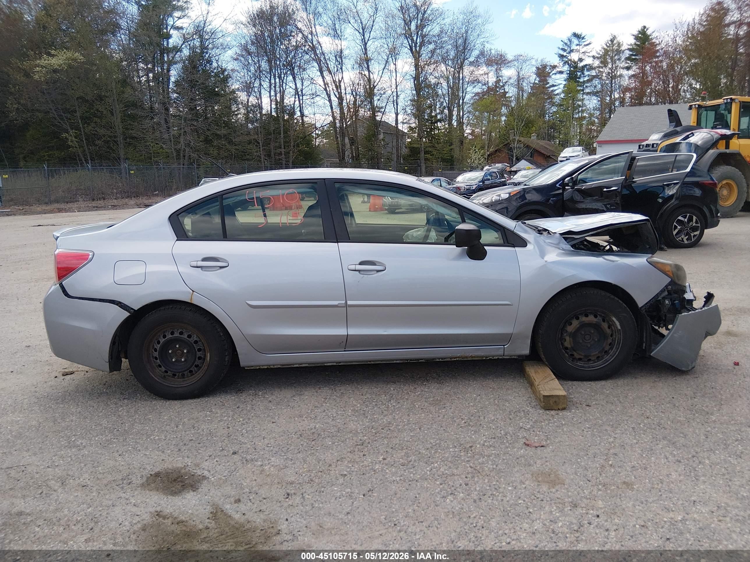 2015 Subaru Impreza 2.0i Silver vin: JF1GJAA61FH005809