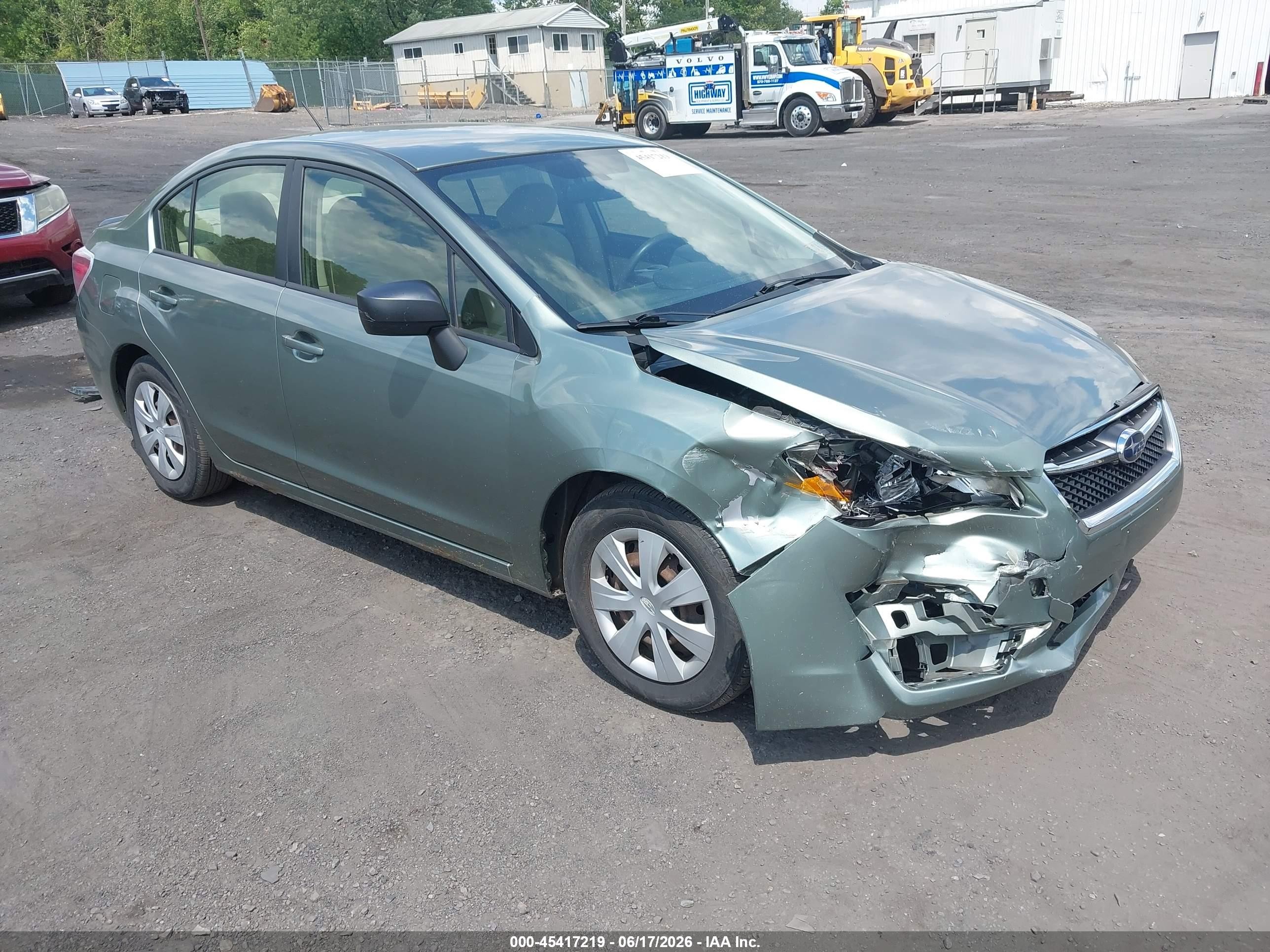 2015 Subaru Impreza 2.0i Green vin: JF1GJAA61FH006250