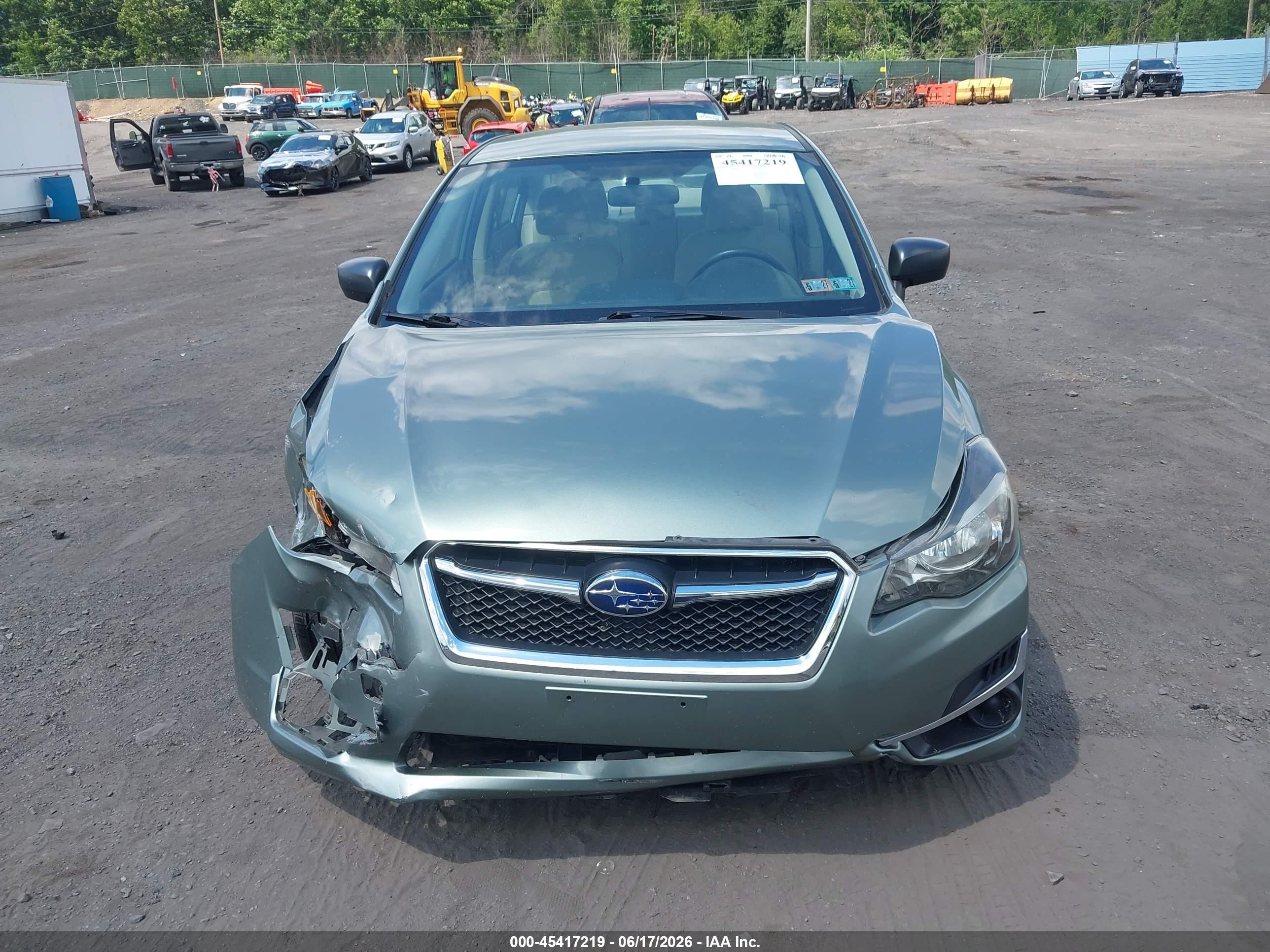 2015 Subaru Impreza 2.0i Green vin: JF1GJAA61FH006250
