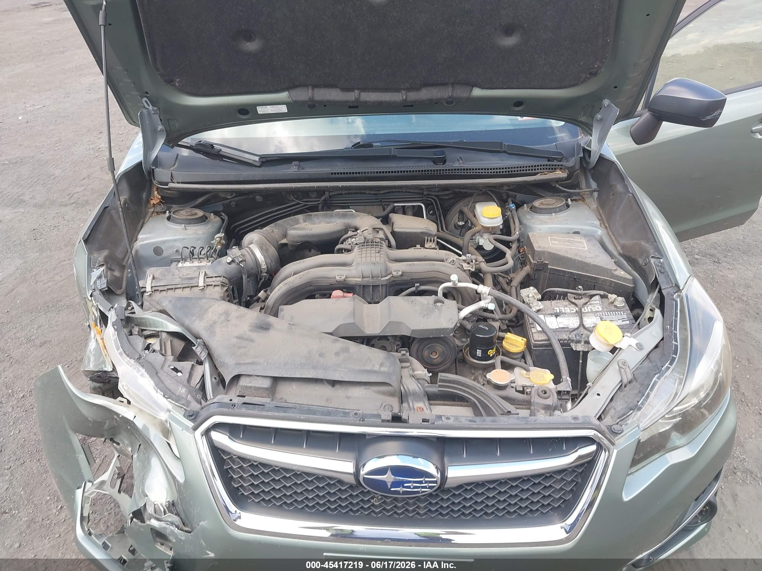 2015 Subaru Impreza 2.0i Green vin: JF1GJAA61FH006250