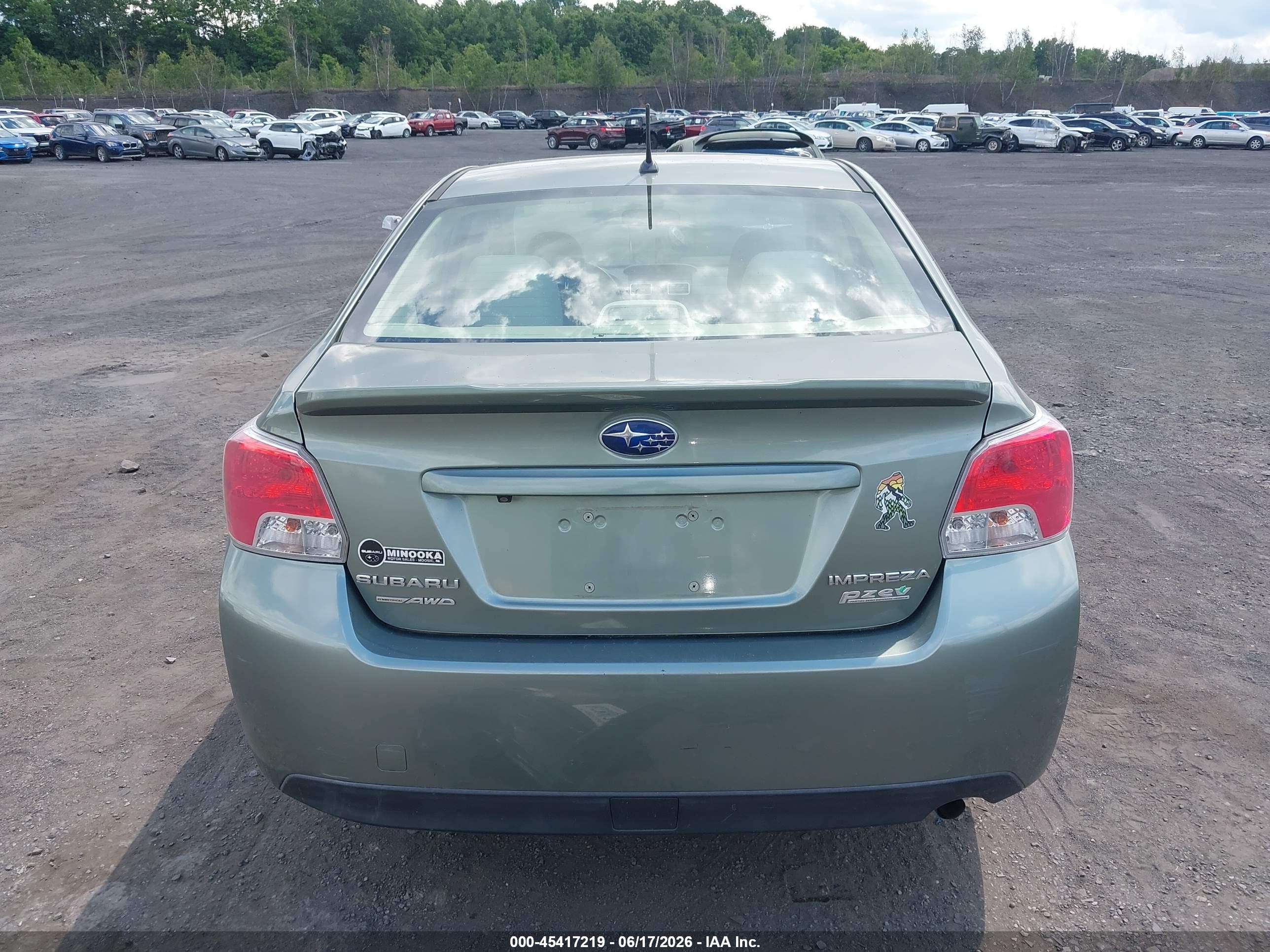 2015 Subaru Impreza 2.0i Green vin: JF1GJAA61FH006250