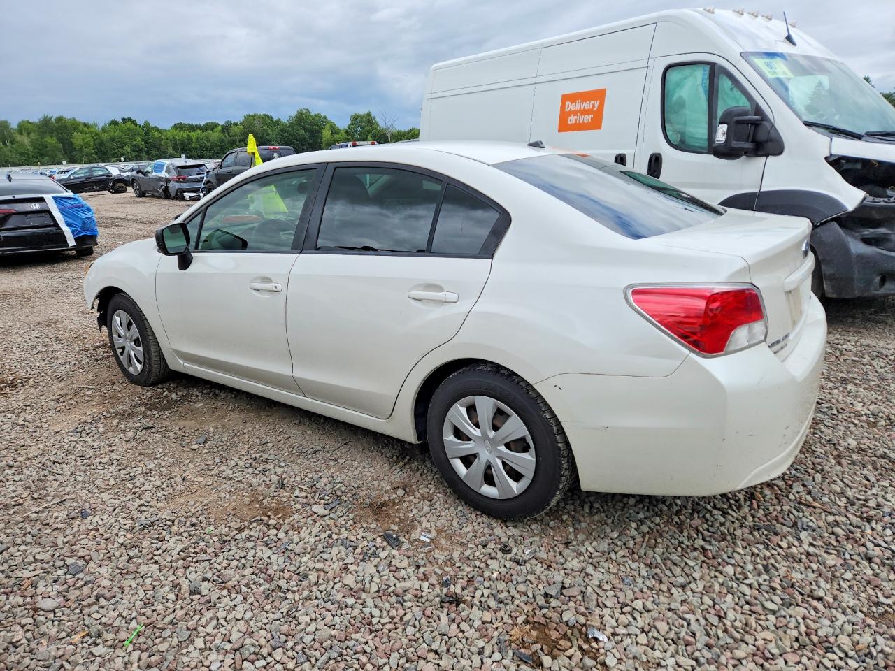 2012 Subaru Impreza White vin: JF1GJAA62CH026115