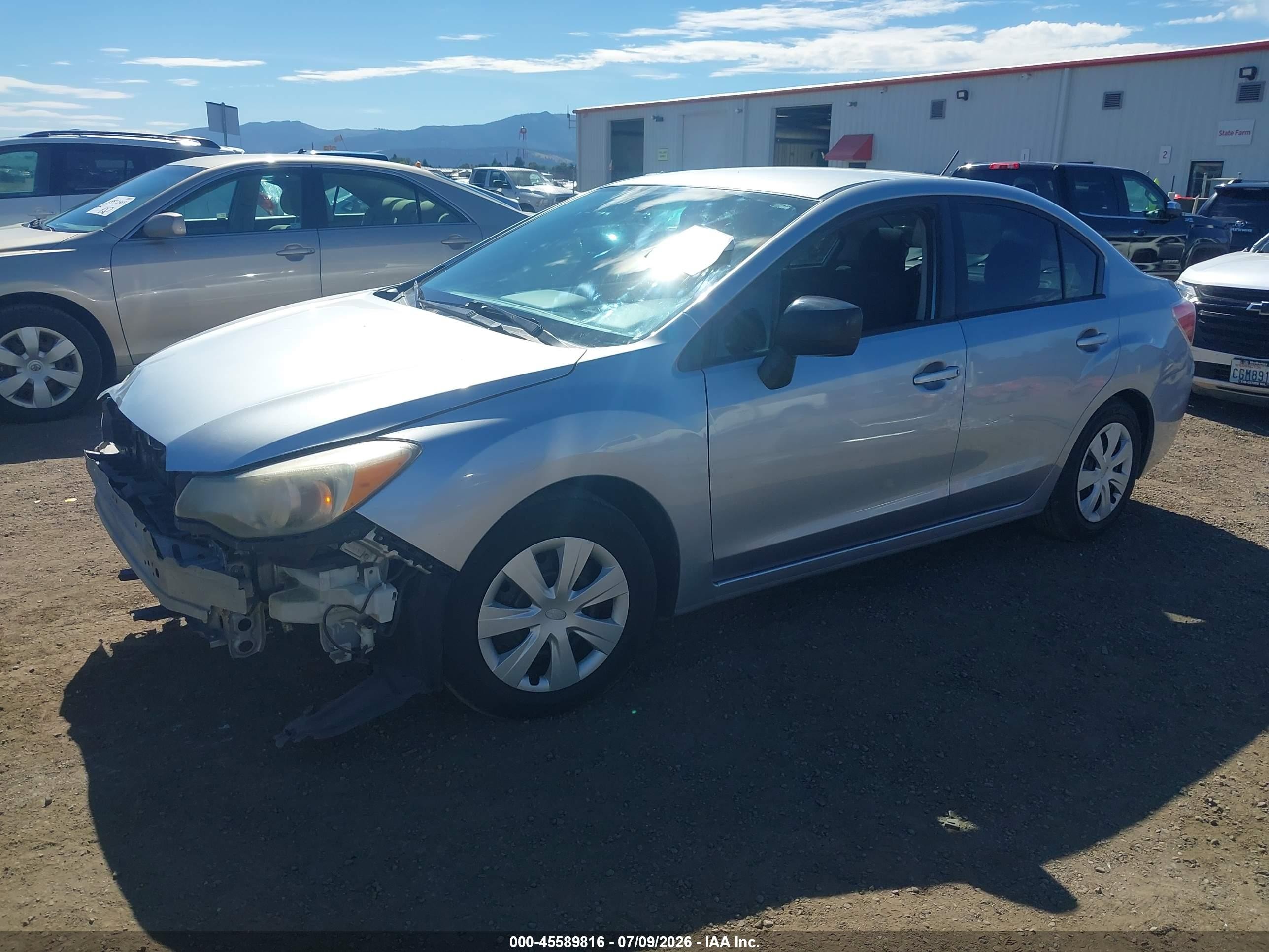 2013 Subaru Impreza 2.0i Silver vin: JF1GJAA62DH023670
