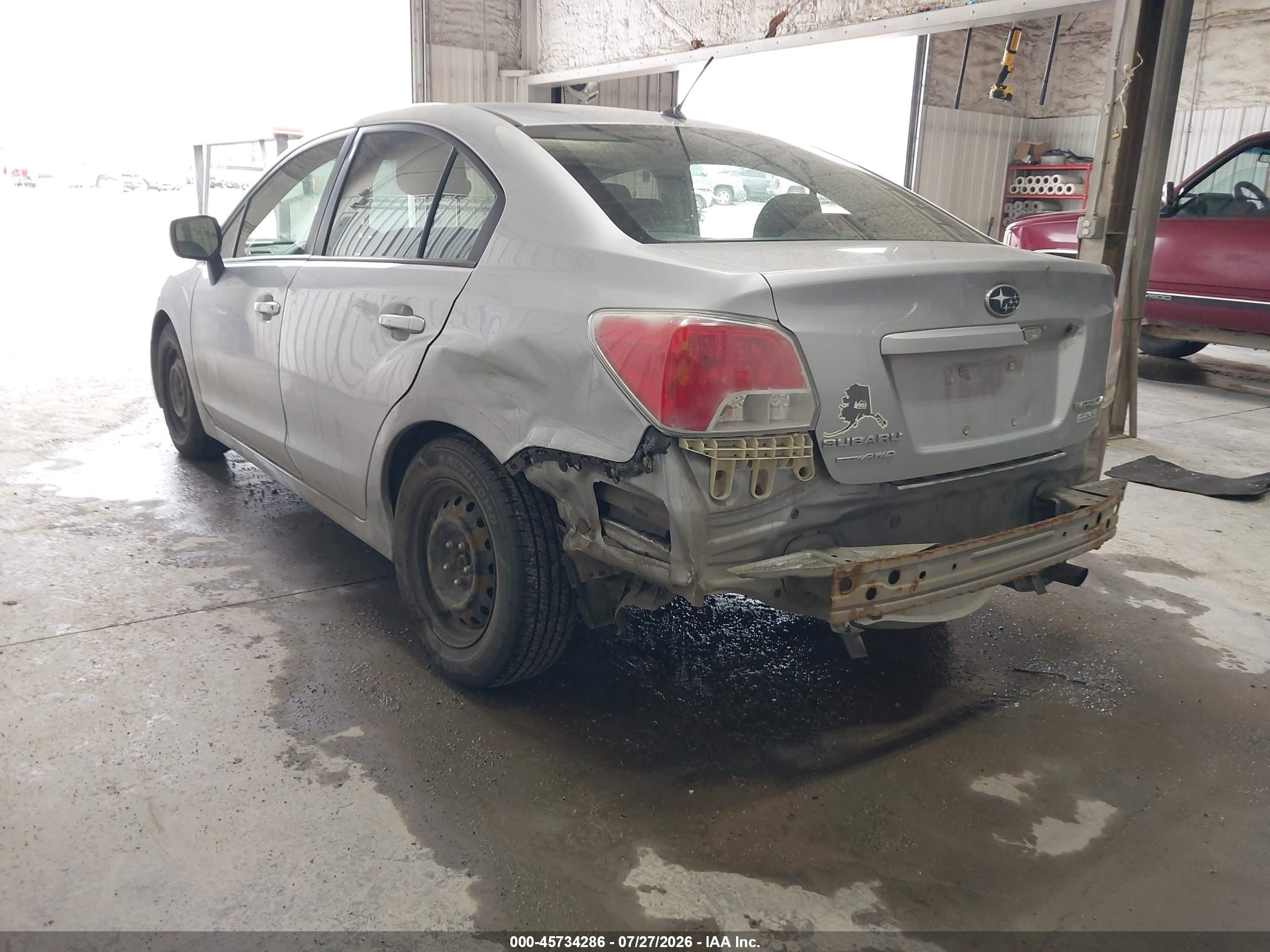 2014 Subaru Impreza 2.0i Silver vin: JF1GJAA62EH014727