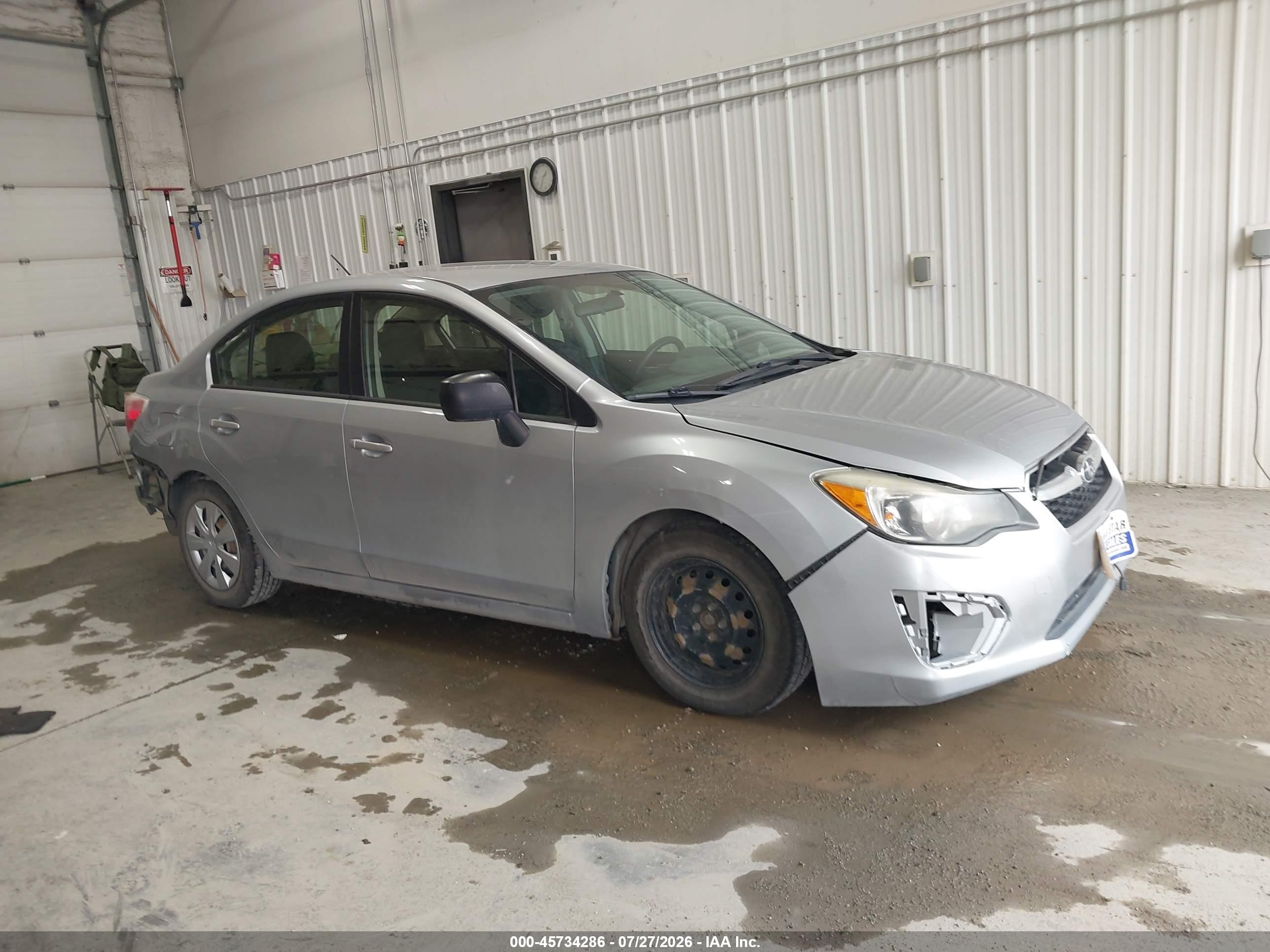 2014 Subaru Impreza 2.0i Silver vin: JF1GJAA62EH014727