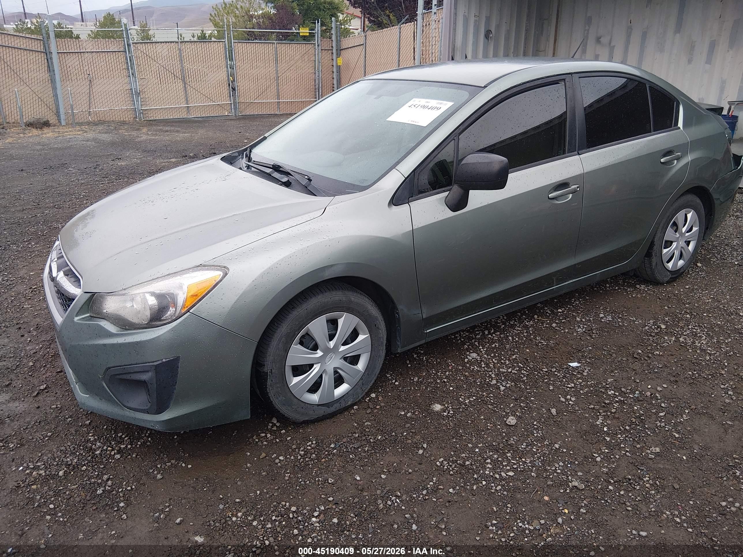 2014 Subaru Impreza 2.0i Green vin: JF1GJAA62EH020107