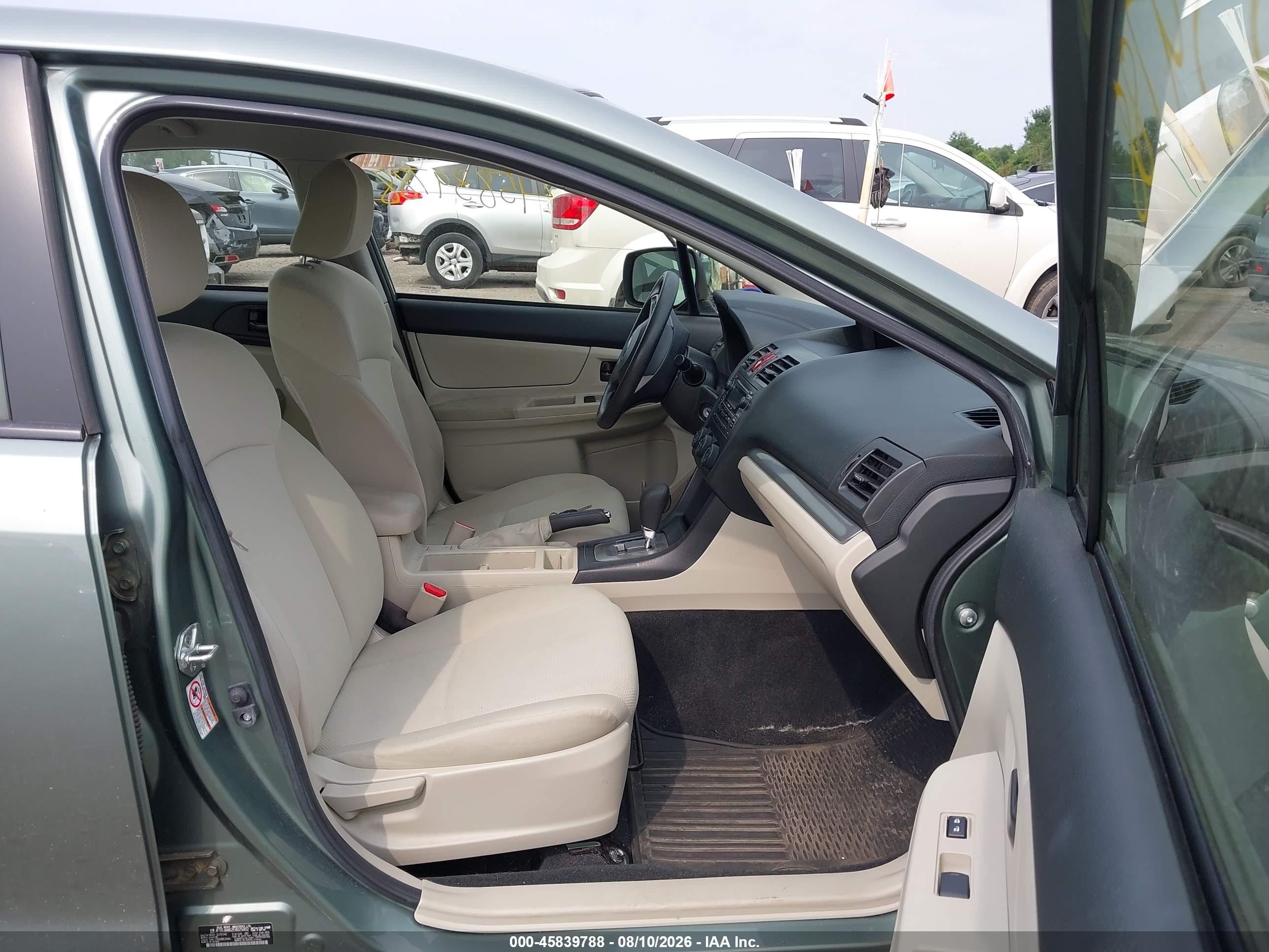 2014 Subaru Impreza 2.0i Зеленый vin: JF1GJAA62EH025002