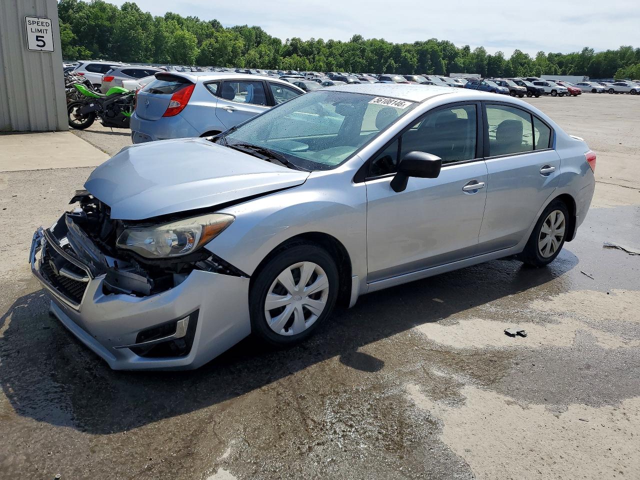 2015 Subaru Impreza Silver vin: JF1GJAA62FG009888
