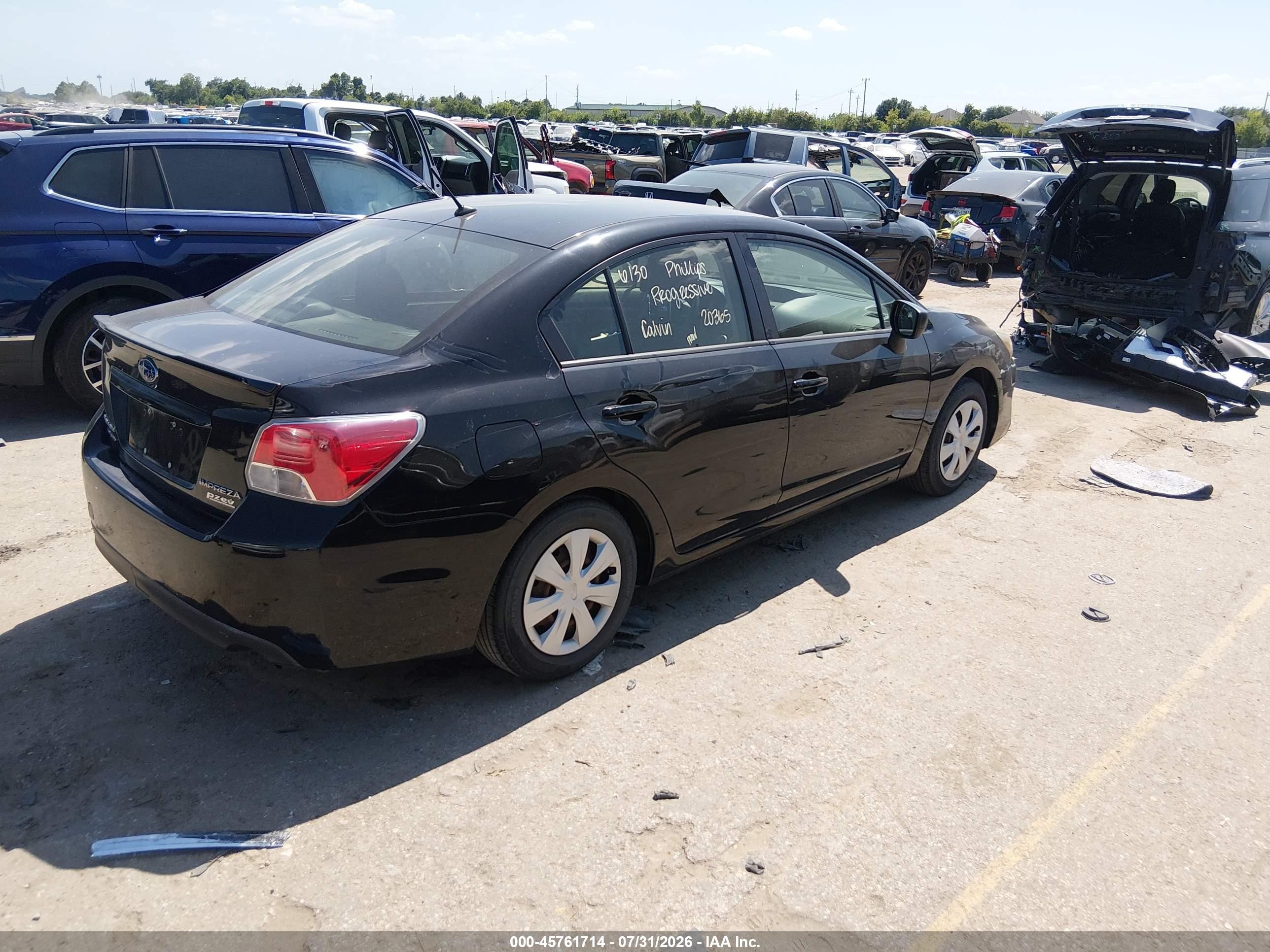 2015 Subaru Impreza 2.0i Black vin: JF1GJAA62FH005804